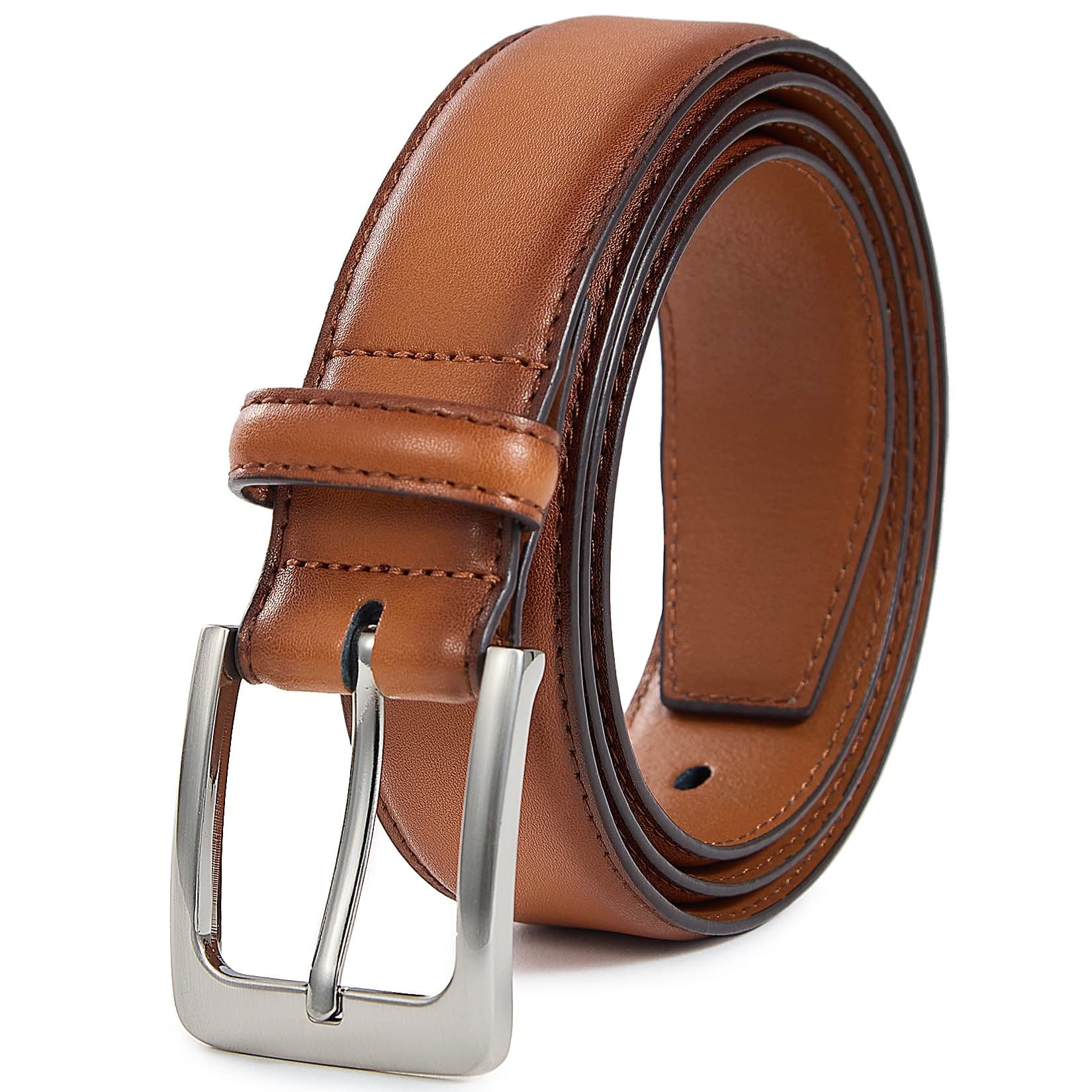 Men's Genuine Leather Dress Belts, Handmade Classic Every Day Leather Jeans Belt for Men Work Business Casual