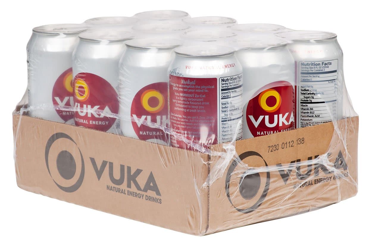 Vuka Energy Drink Workout Zo-Cal 16oz/12