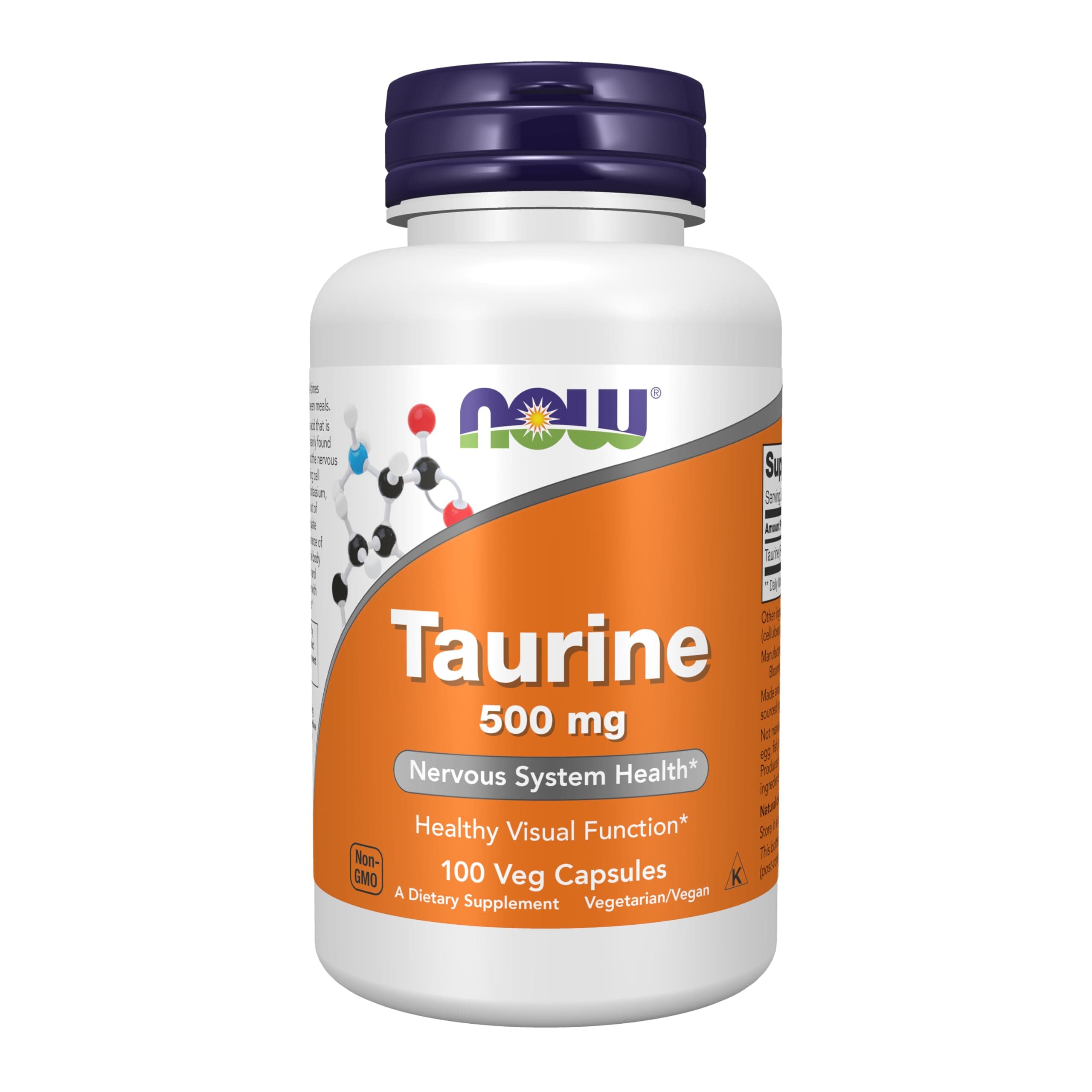 Taurine 500mg, 100 Capsules
