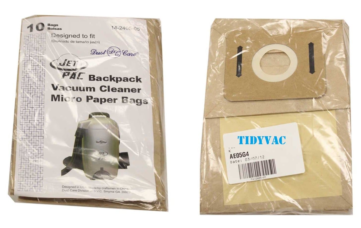 Windsor Back Pack Vac bag 10 pk