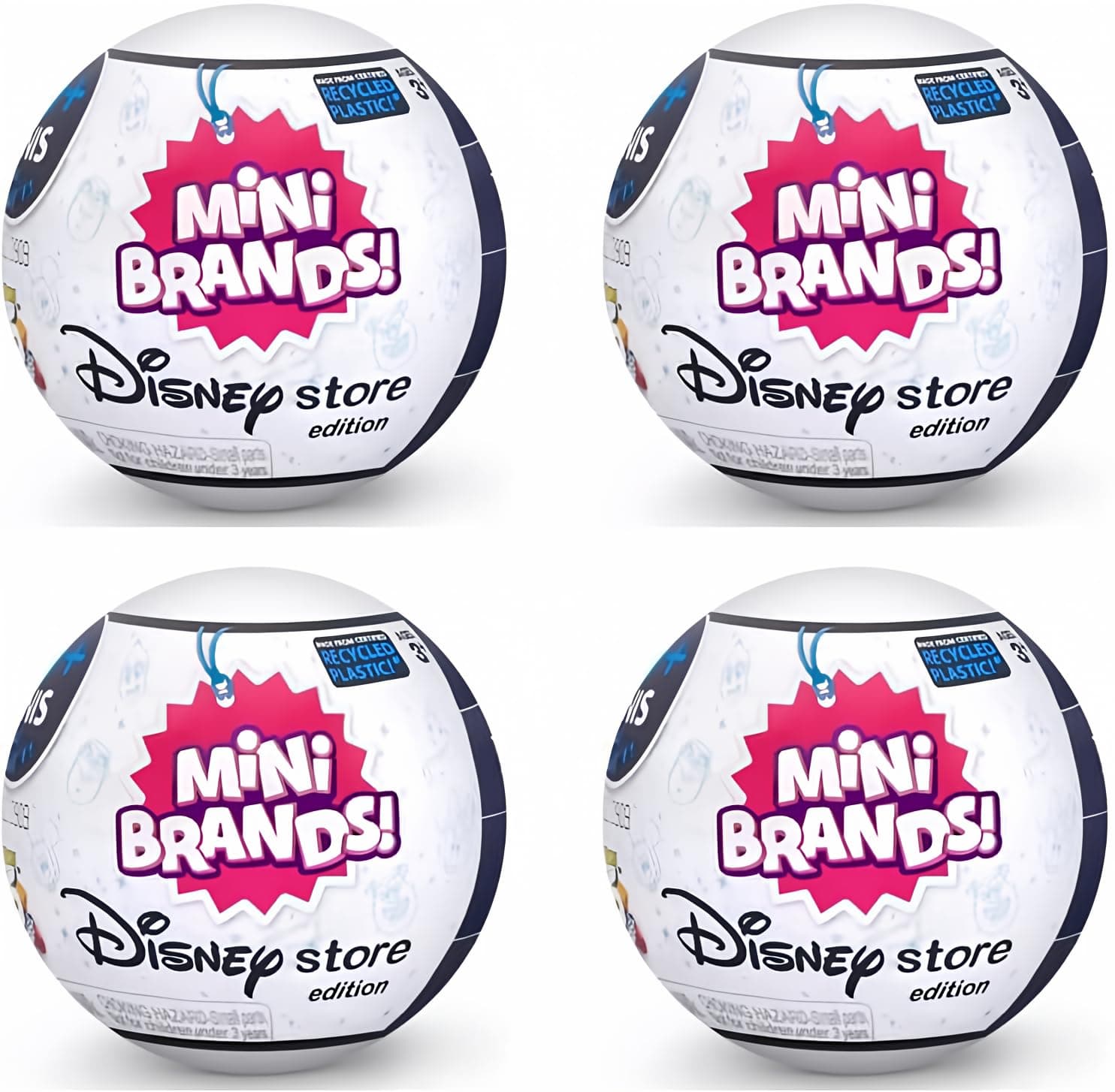 Mini Brands Disney Store Exclusive Series 1 Capsule Collectibles (4 Capsules)