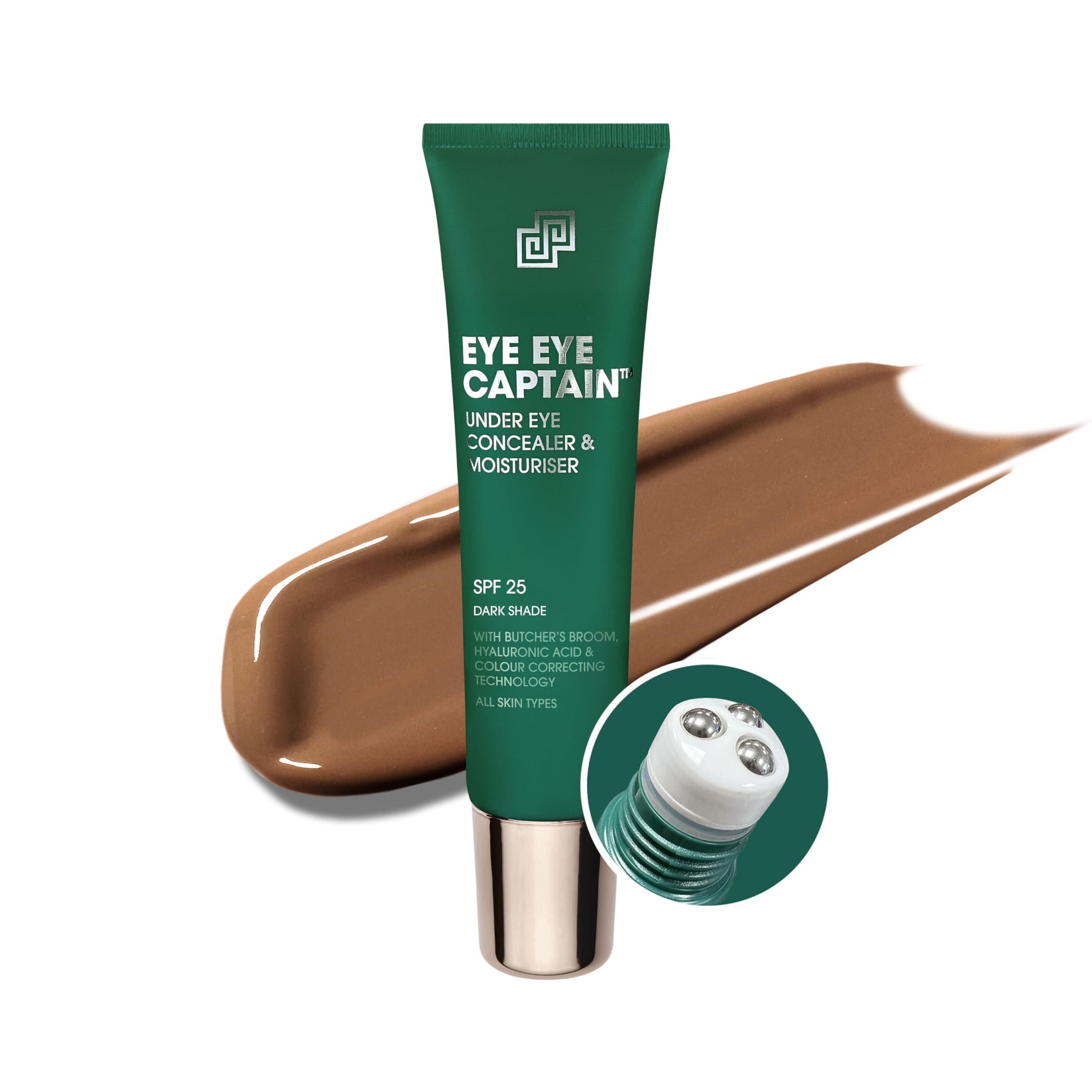 – Shakeup Cosmetics Mens Concealer, Vegan Formula For Men, Naturally Covers Dark Circles, 24hr Moisturisation with SPF, in Dark Shade, 15ml. Aka. EYE EYE CAPTAIN