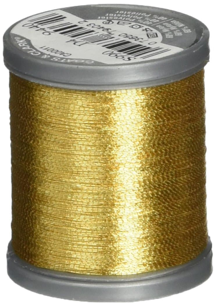 Coats Metallic Thread 125yd, Gold