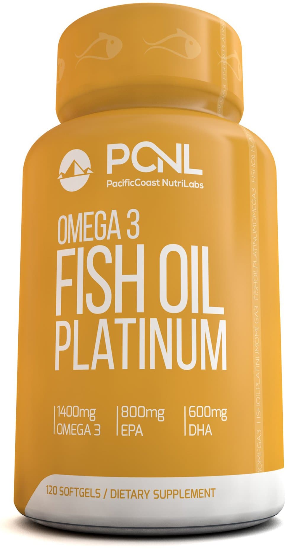 2000mg Fish Oil, 1,400mg Omega 3, 800mg EPA, 600mg DHA, Free Ebook, 120 Count