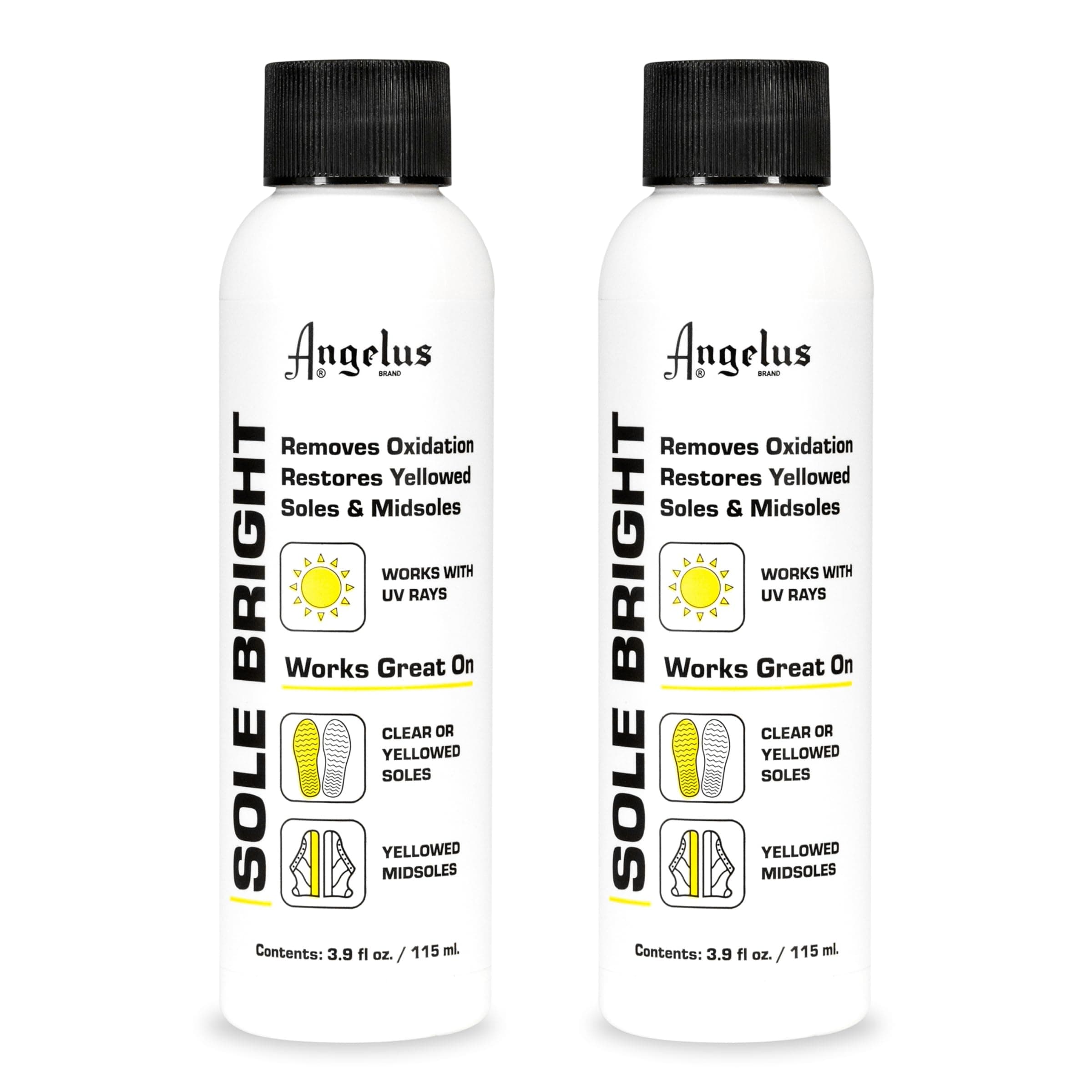 Angelus Sole Bright- Sneaker Sole Restorer That Cleans Yellow Soles- ICY Sole Bottoms
