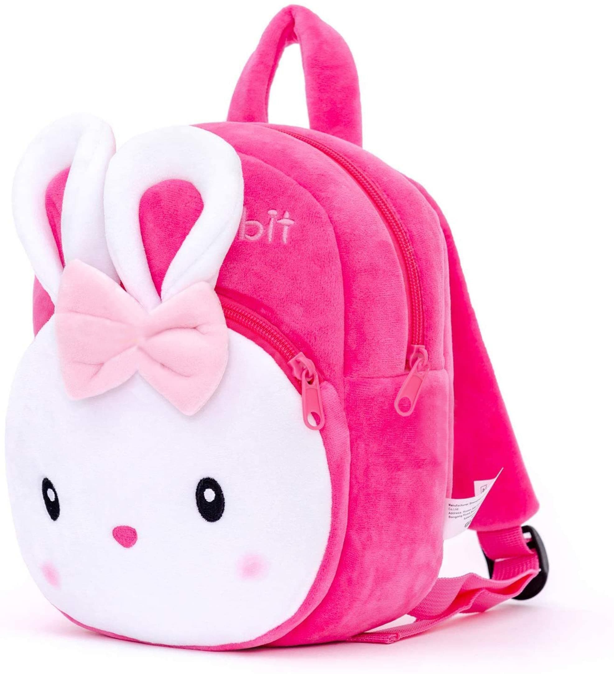 DZert Kids School Bag Soft Plush Backpacks Cartoon Boys Girls Baby (2-5 Years)