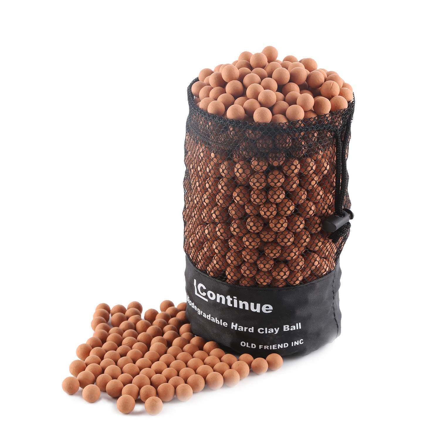 1000 Pieces Slingshot Ammo Biodegradable Hard Clay Ball - Weight and Hard Increase Type