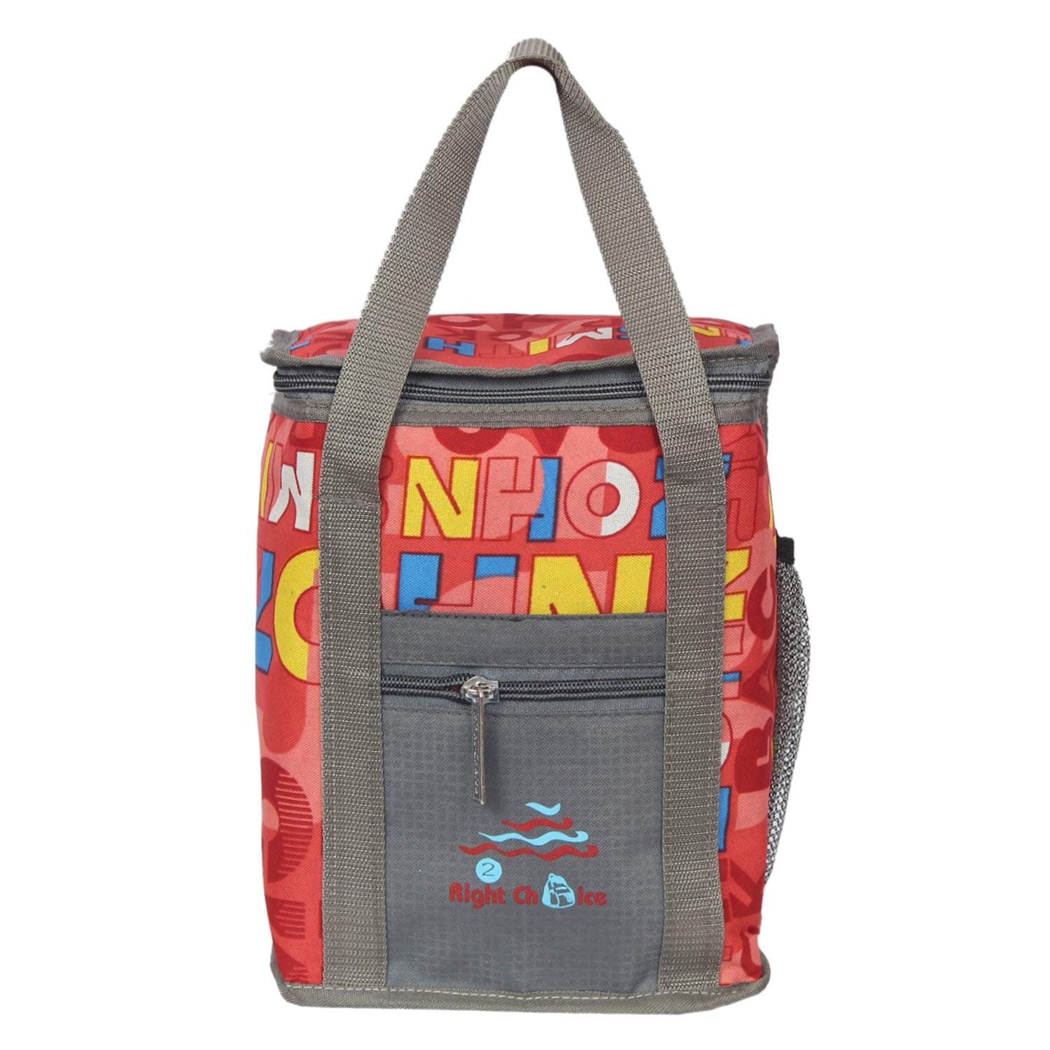 RIGHT CHOICE Bags Unisex Denim Compact Heat Preservation Waterproof Hygiene Meal Prep Box Lunch Bag (Rust Multi)