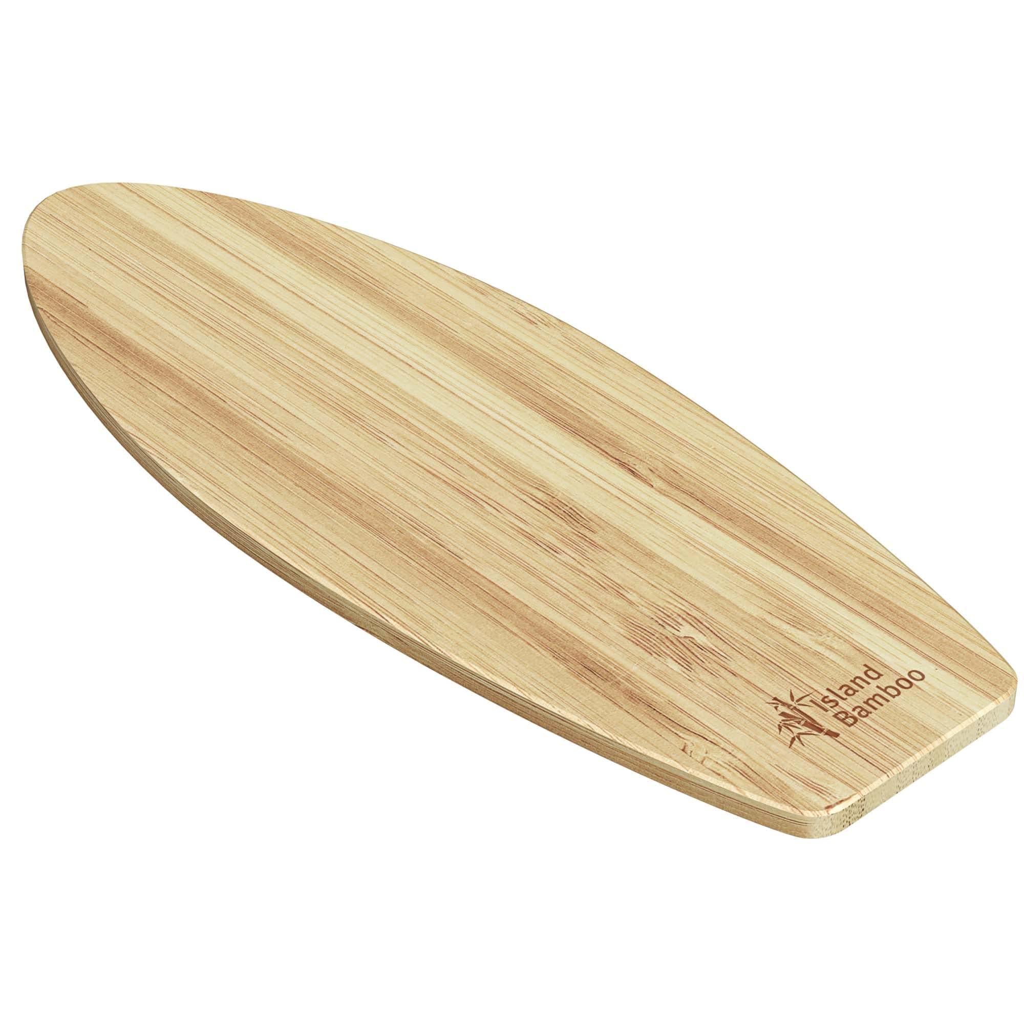 Island Bamboo SRF23 Solana Surf Board Cutting Board, 23-Inch by 7.5-Inch