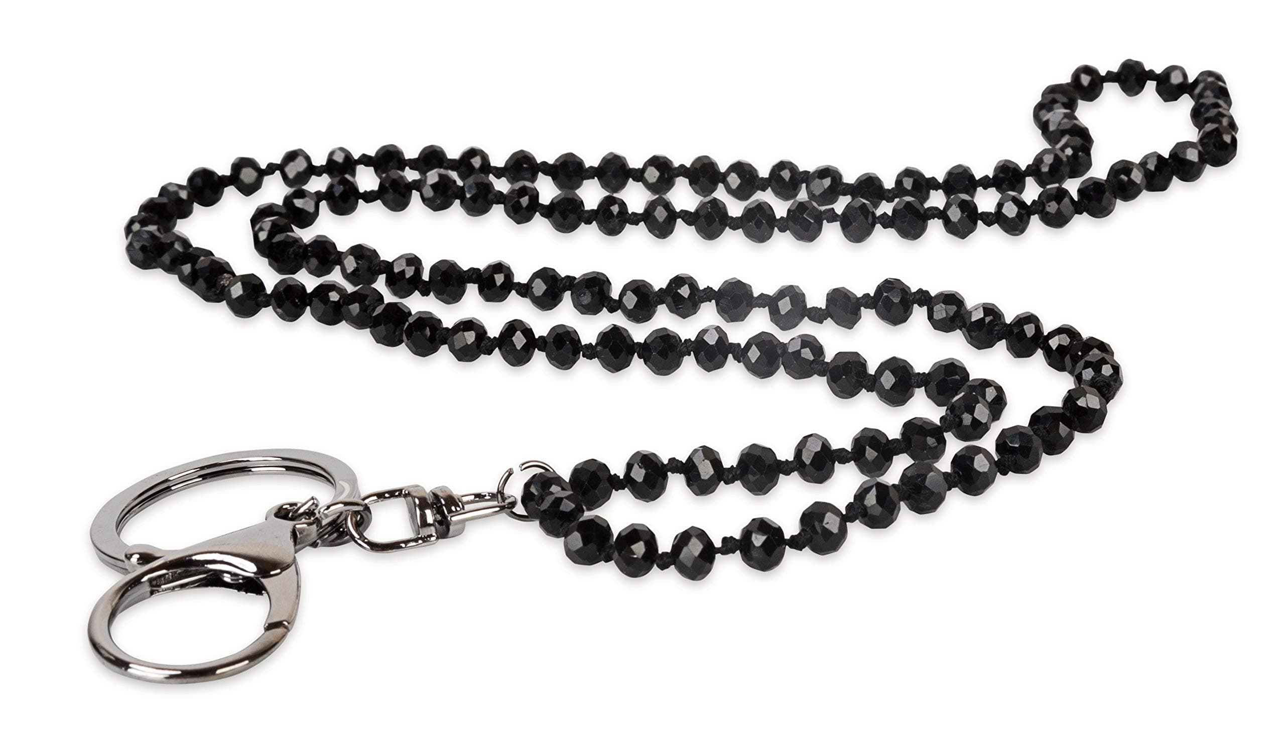 SPUNKYsoul Pretty Cute Colored Lanyard Necklace for id badge key keychain with Beads for Women