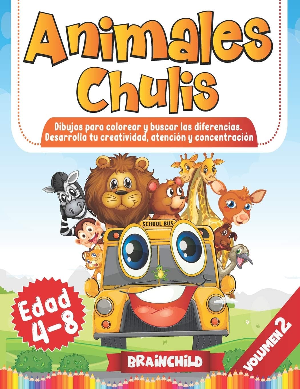 Animales Chulis. Dibujos para colorear y buscar la