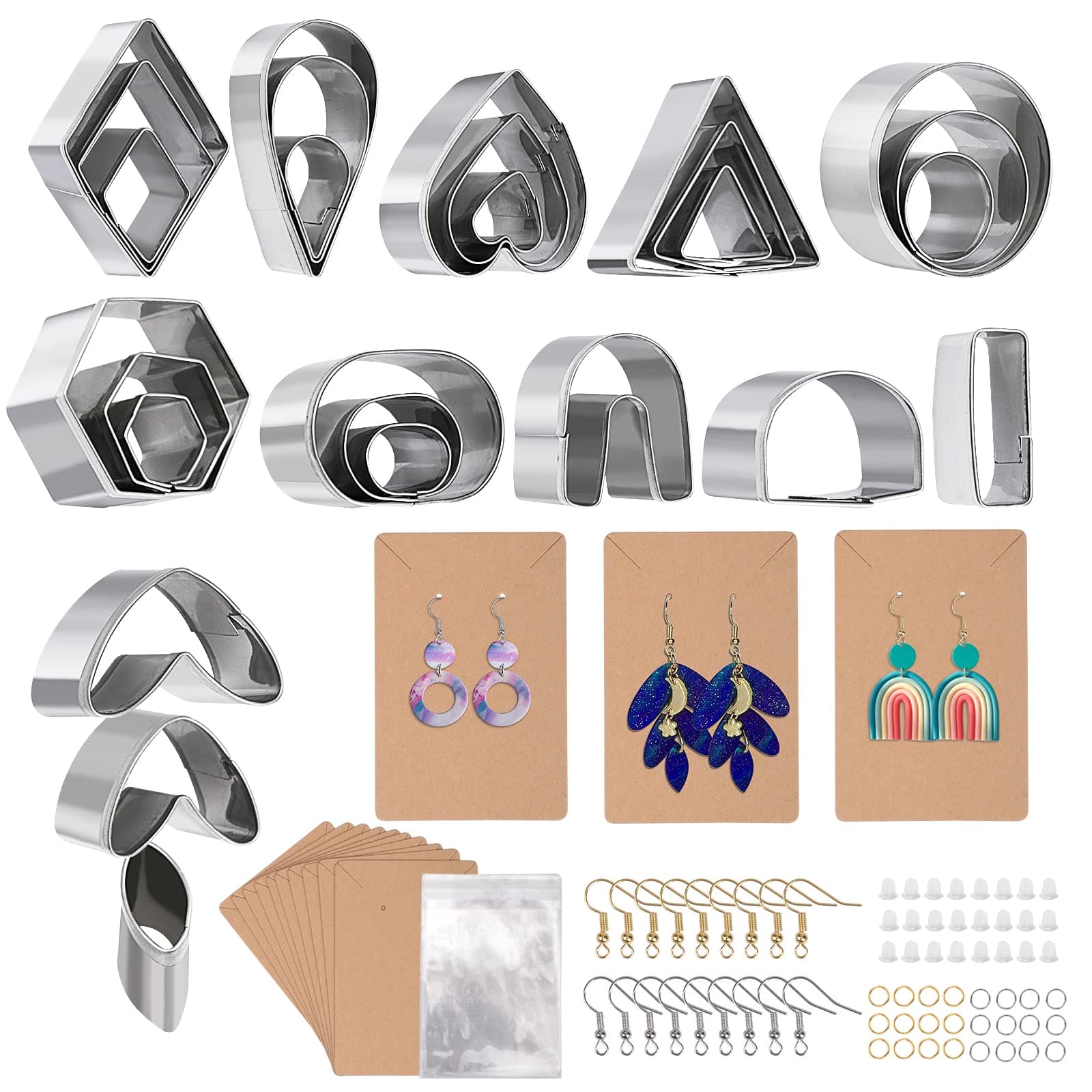 KATOOM 9pcs Graduation Cookie Cutter,Stainless Steel Biscuit Mold Baking Set,Graduation Cap,Diploma,Stars,Gown,Bouquet,Certificate, 2020 Grad Party Supplies for Making Cake Fondant Pancake