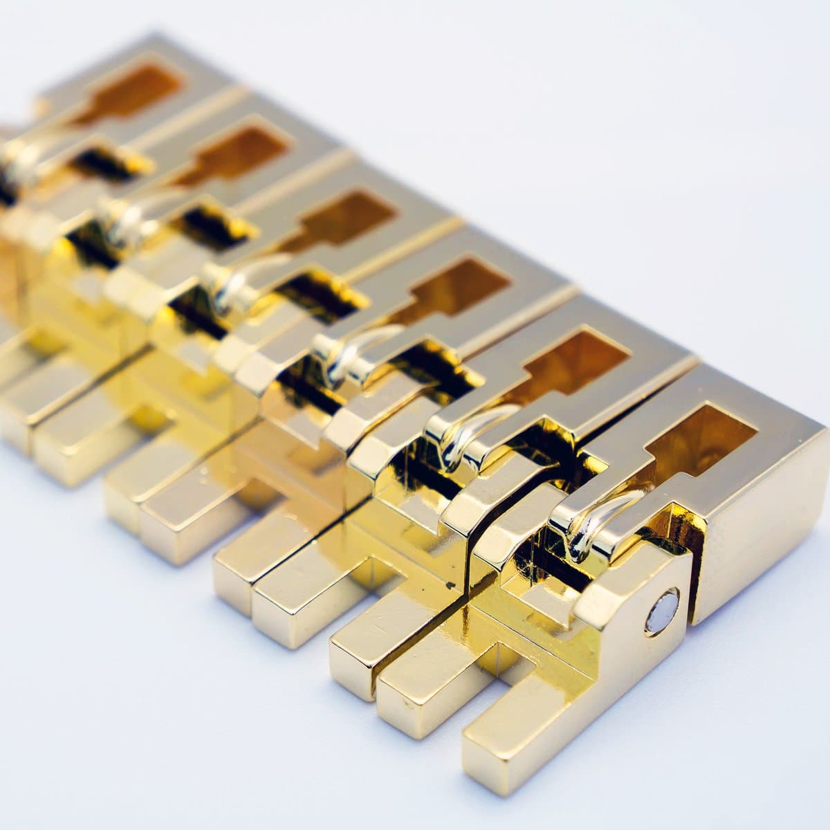 フロイドローズスペシャルシリーズブリッジサドルセット-サテンゴールド