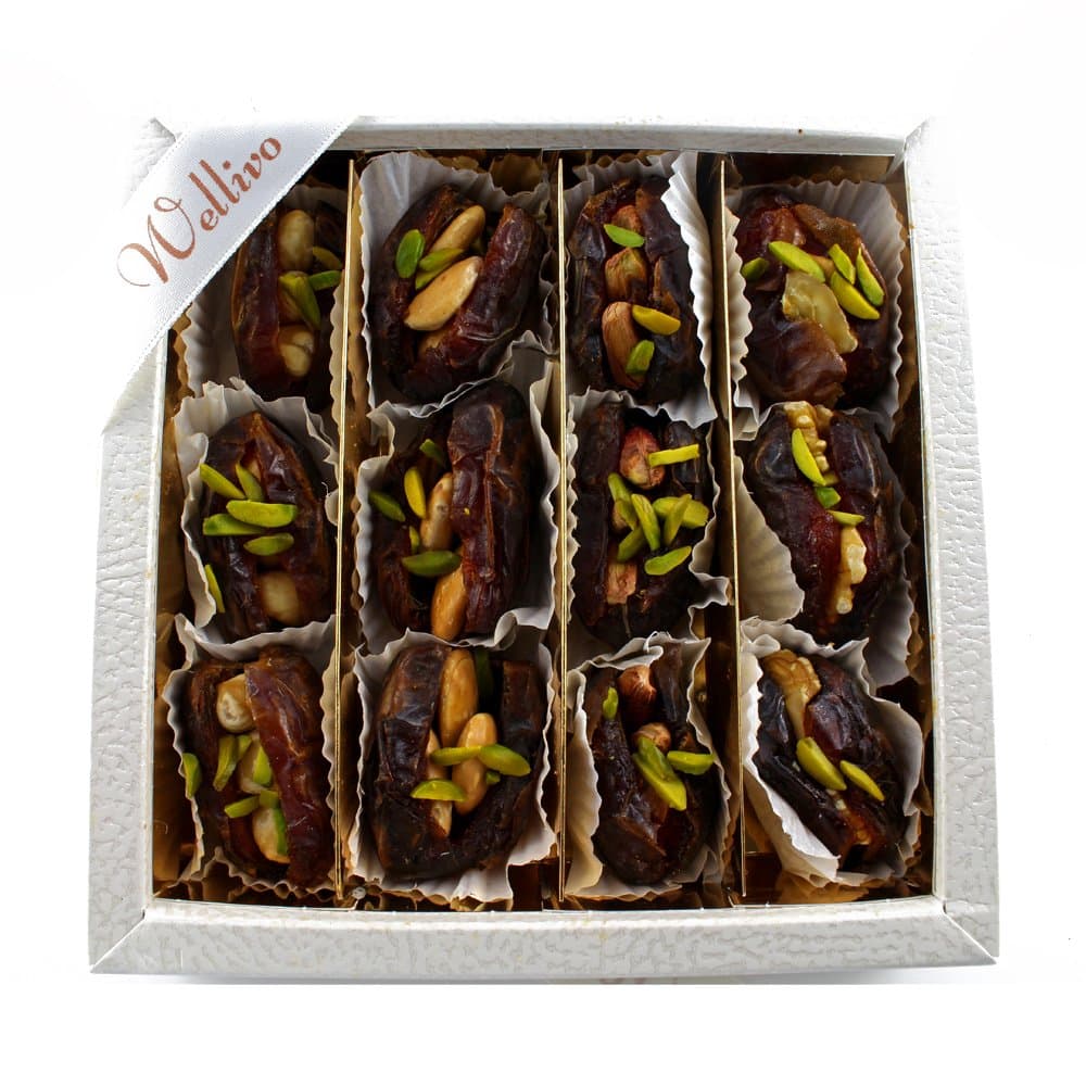 Wellivo Helia Medjool Dates & Nuts Gift Box Birthday Gift