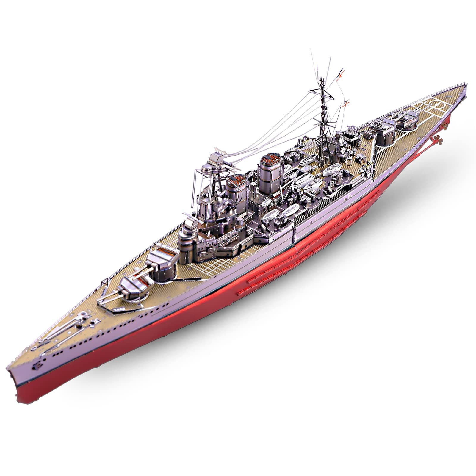 3D Puzzles for Teens Metal Warship Models, HMS Hood Battleship 3D Model Building Kits Puzzle for Adults DIY Crafts, Great Gifts - 270 Pcs