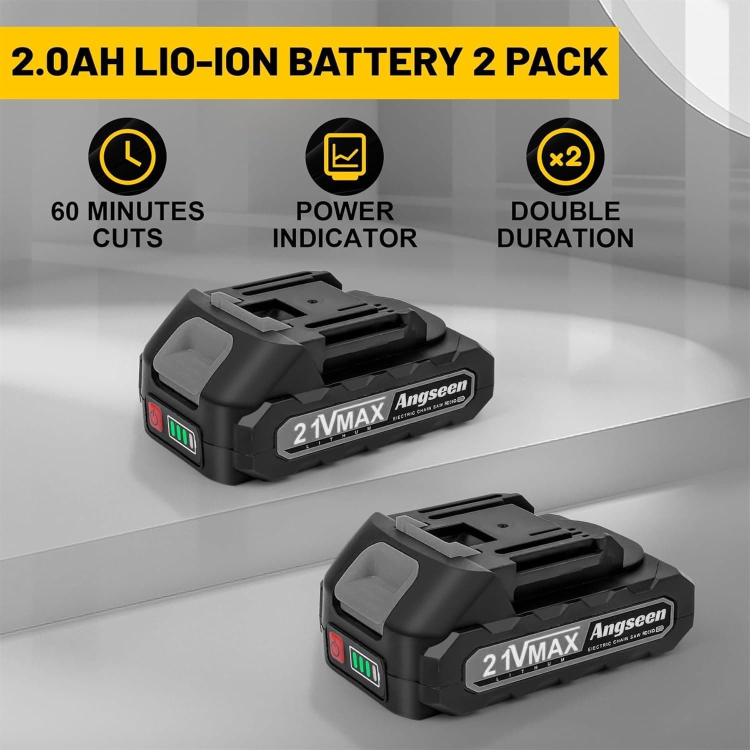 Mini Chainsaw Cordless 6 Inch, Electric Chainsaw Chain Saw Battery Powered, Small Hand Chainsaw With 2 2.0Ah Battery and 2 Super Chains for Tree Trimming, Branches, Wood Cutting (2024 Upgrade)