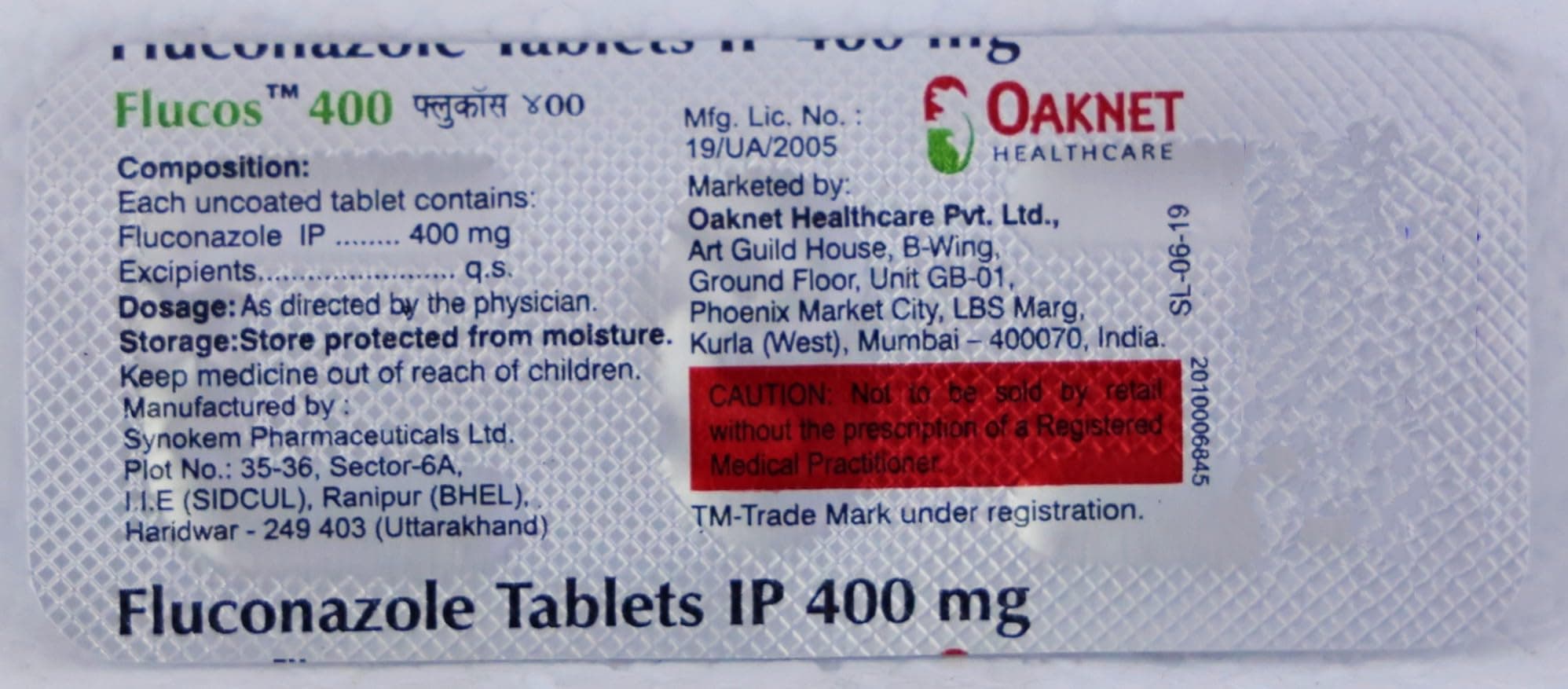 Flucos 400 Tablet 1's