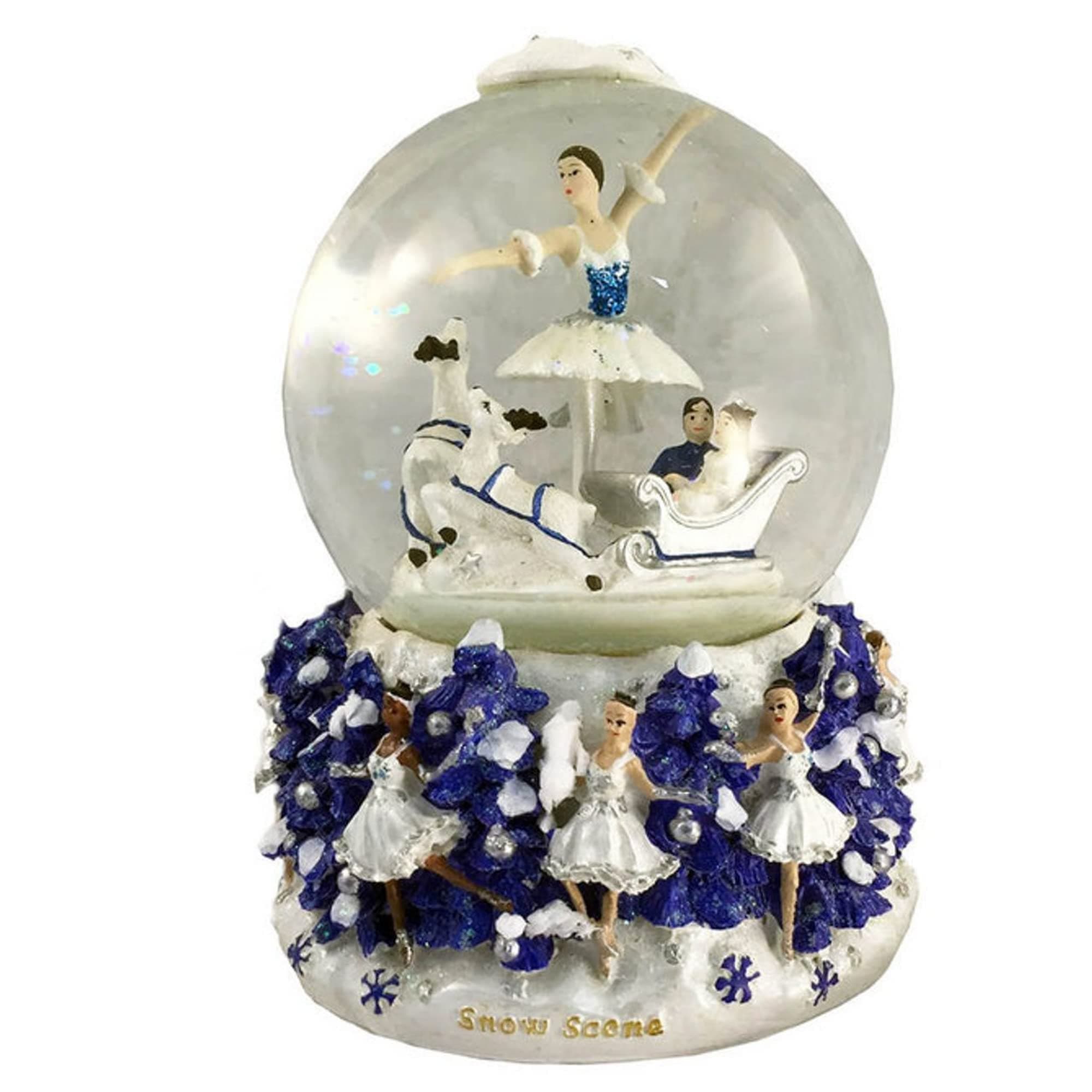 Snow Scene Musical Snowglobe Plays "Dance of the Snowflakes" by Tchaikovsky