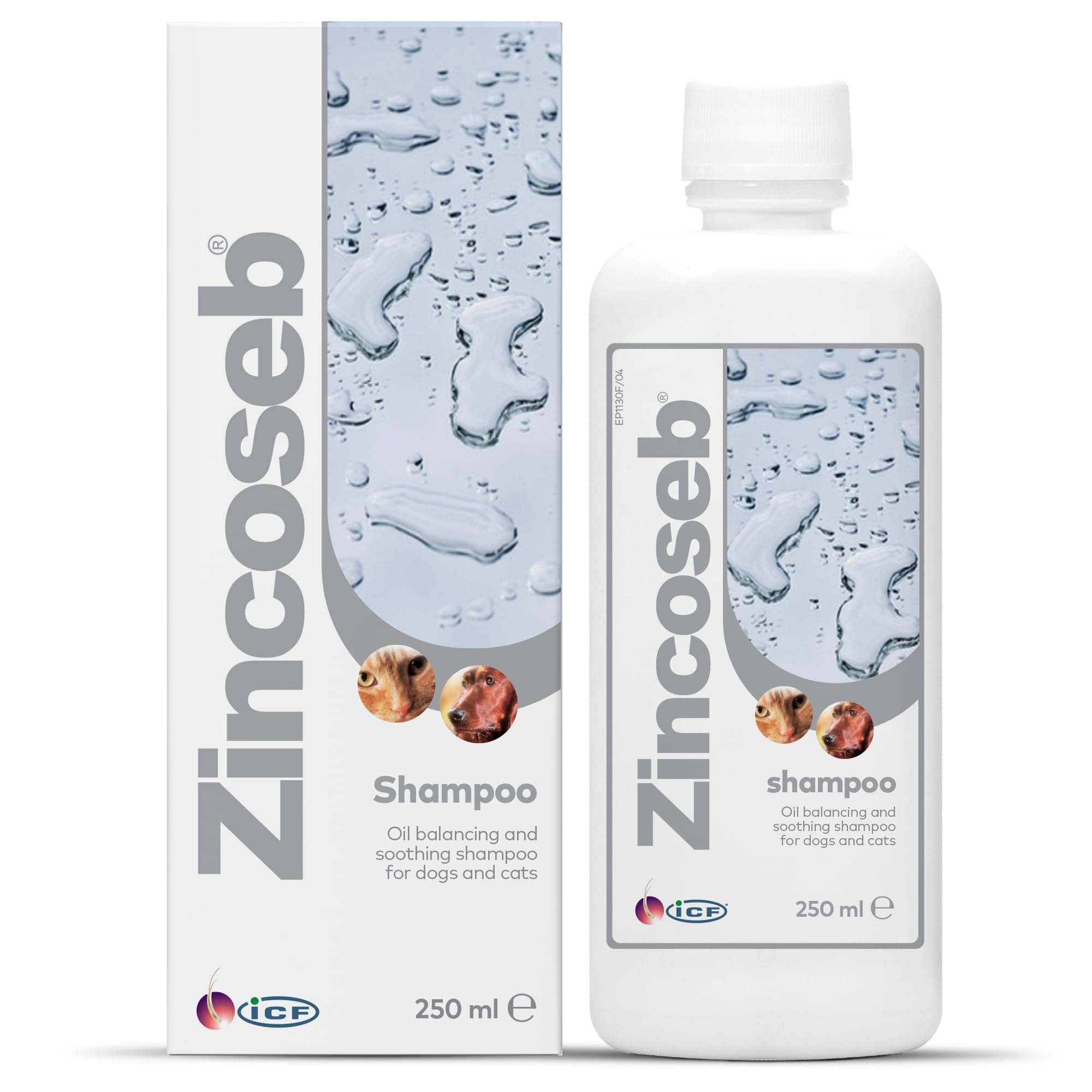 – Zincoseb Dog Shampoo for Itchy Skin Relief Anti Itch + Antifungal + Antibacterial for Dogs & Cats | Made for Pets with Sensitive Skin | 250 ml
