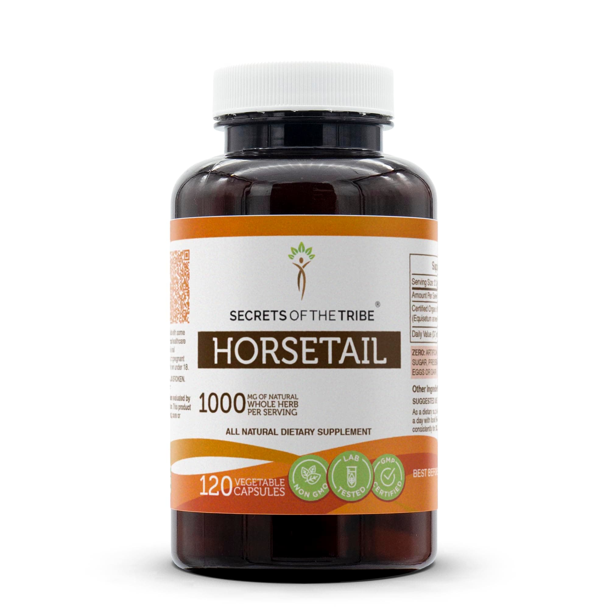 Horsetail 120 Capsules, 800 mg, Organic Horsetail (Equisetum arvense) Dried Herb (120 Capsules)