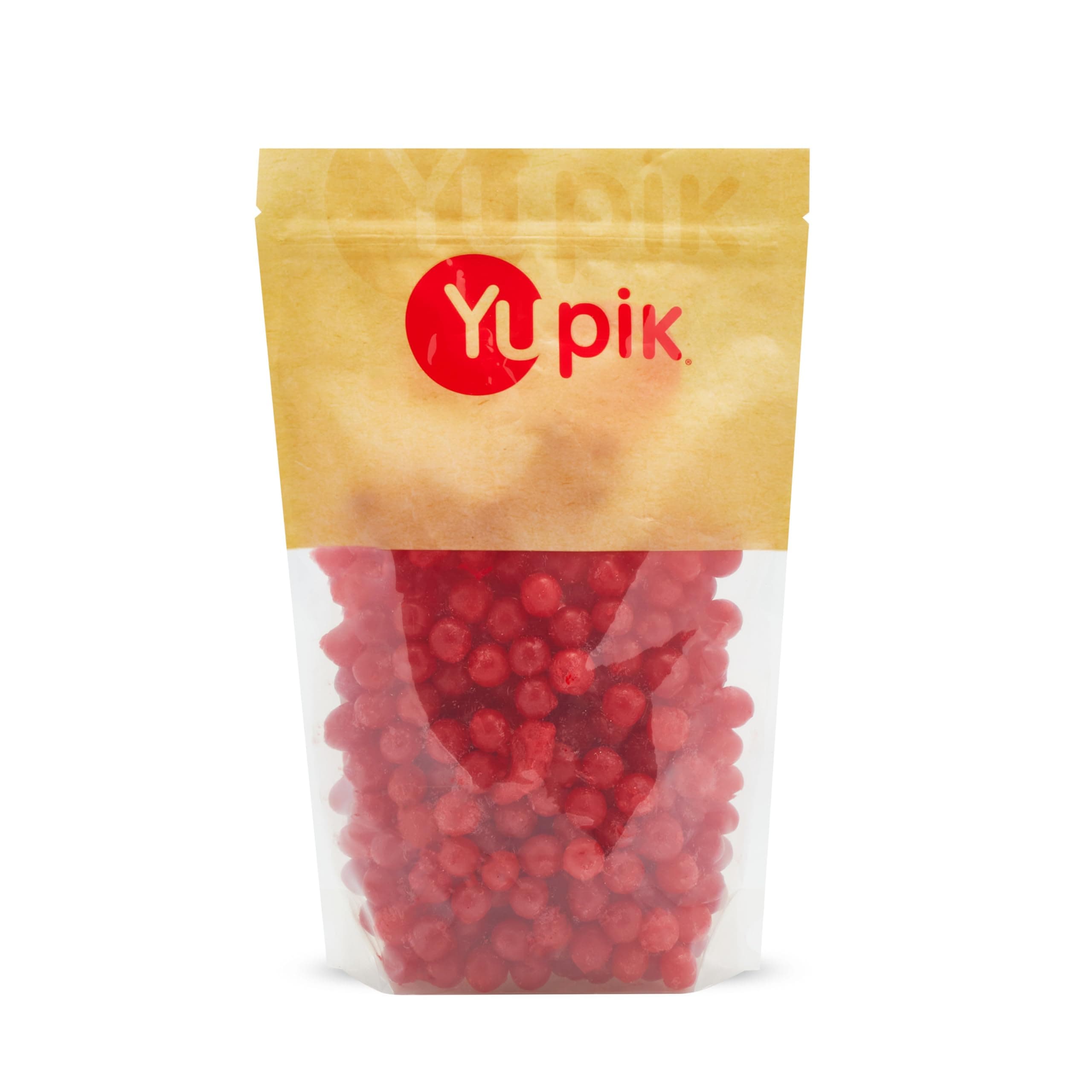 Yupik Sour Cherry Candies, 2.2 lb (35.2 oz), Cherry-Flavored Balls, Sweet & Tart, Chewy Red Gummies, Fun Treat, Sweet Candy, Delicious Snack, Ideal for Gifting, Holidays & Decorating