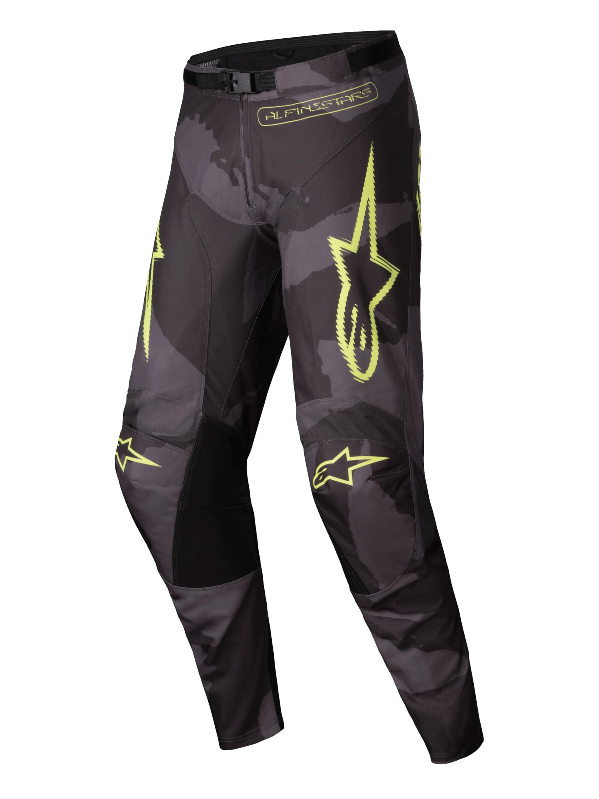 Alpinestars 3720925-9178-32: Racer Hollow Pants Dark Camo/Yellow Fluo 32