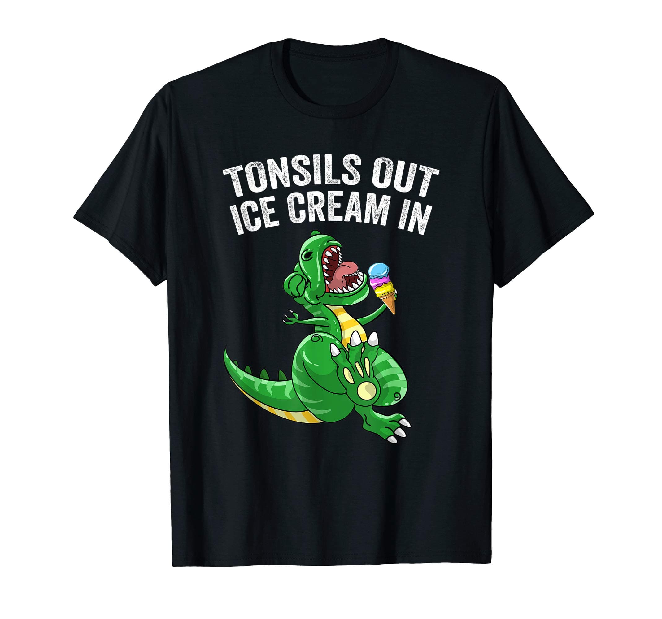 Get Well Gifts Kids Tonsils Dinosaur Tonsillectomy Surgery T-Shirt