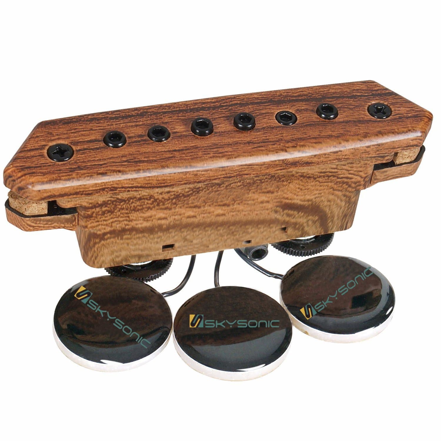 Skysonic A-910 Guitar Pickup Acoustic Electric Transducer for Acoustic Guitar,Passive Magnetic / Microphone Contact Sound hole Pickup