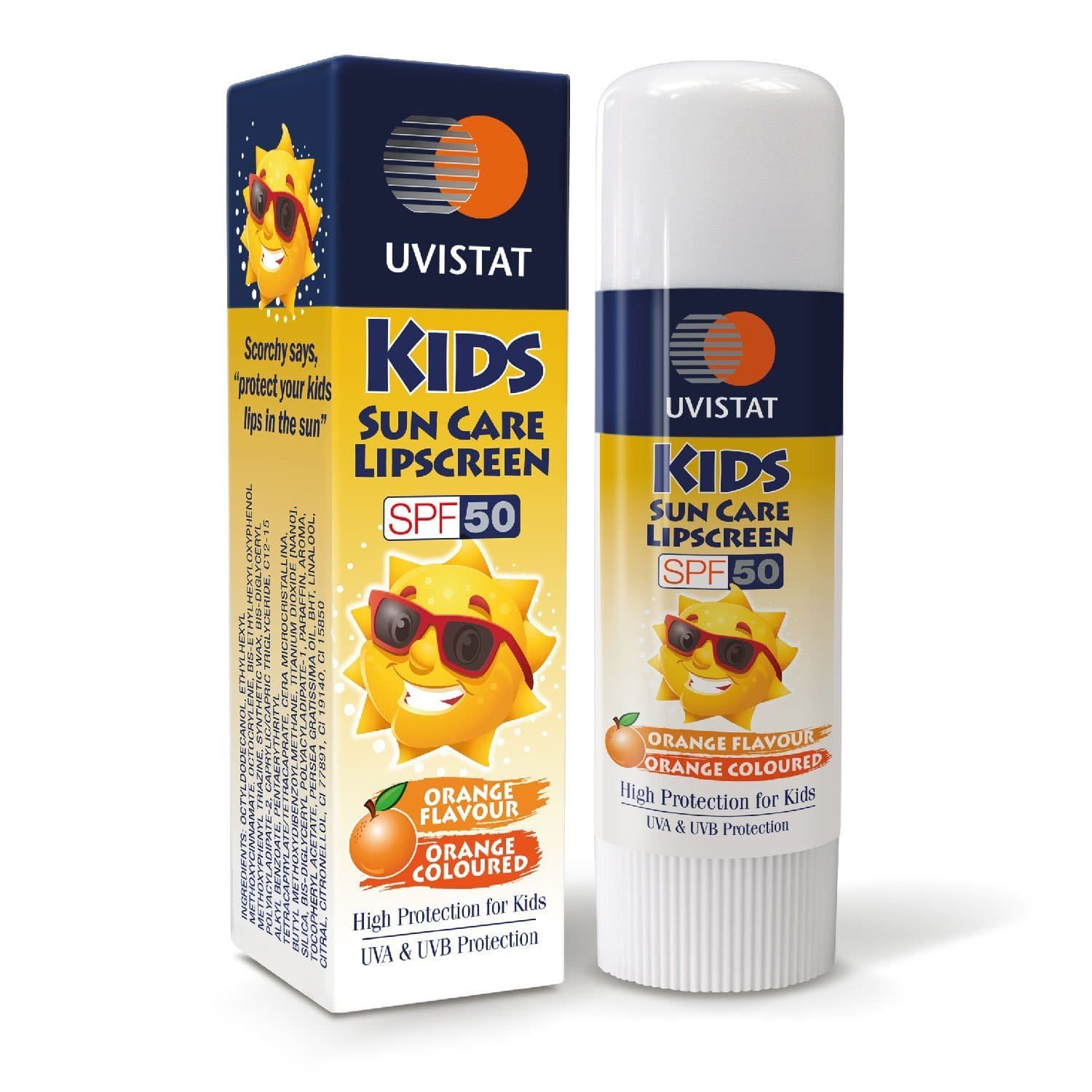 Uvistat SPF 50 Kids Sun Care Lipscreen Cream 5 g