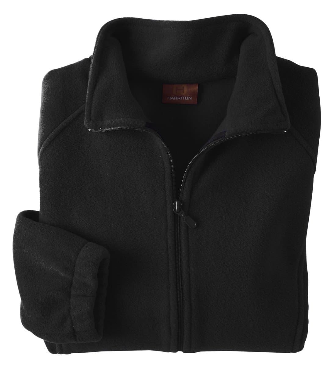 Harriton8 oz. Full-Zip Fleece (M990W), Black, L