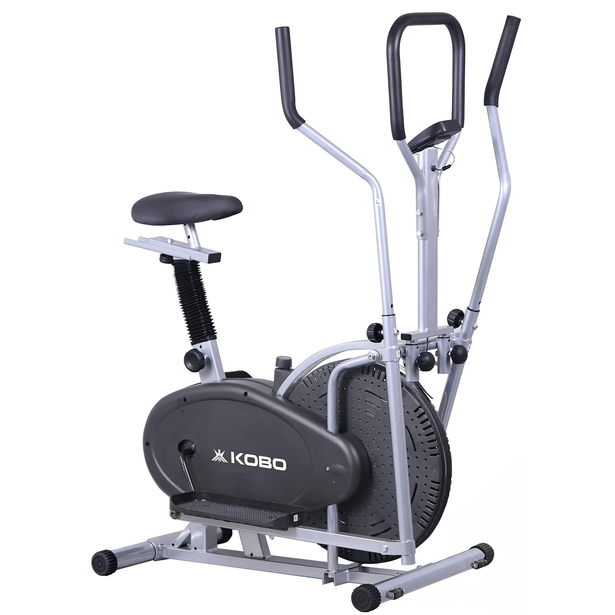 Kobo Multi Function 2 in 1 Exercise Bike Elliptical Trainer with Cycling, Cross Trainer