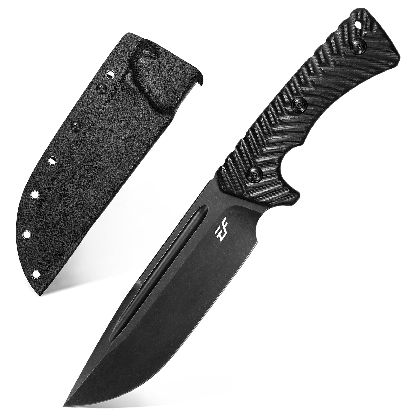 EF144 Fixed Blade Knife AUS-10 Steel Blade G10 Handle Full Tang EDC Tool Straight Knife for Working Camping Hunting