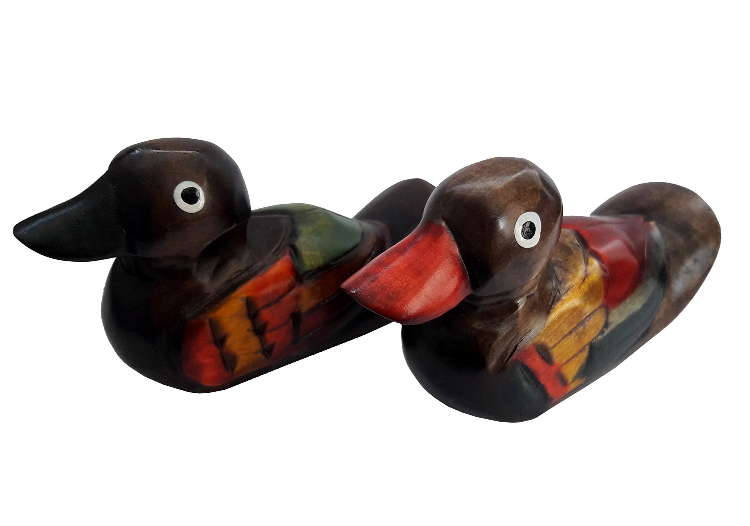4" Korean Wedding Ducks, Wooden Wedding Mandarin Duck Set Size S