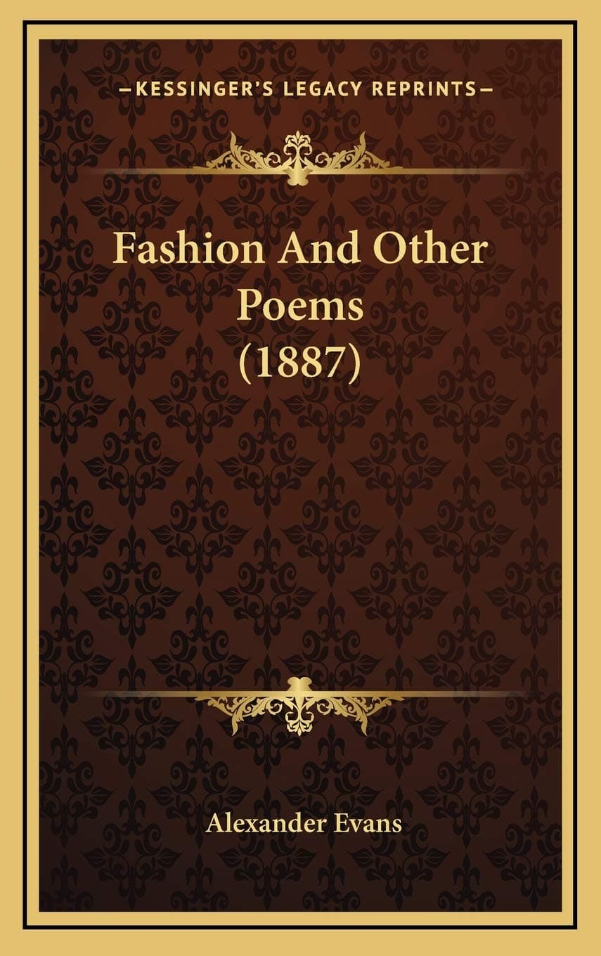 Fashion And Other Poems (1887)