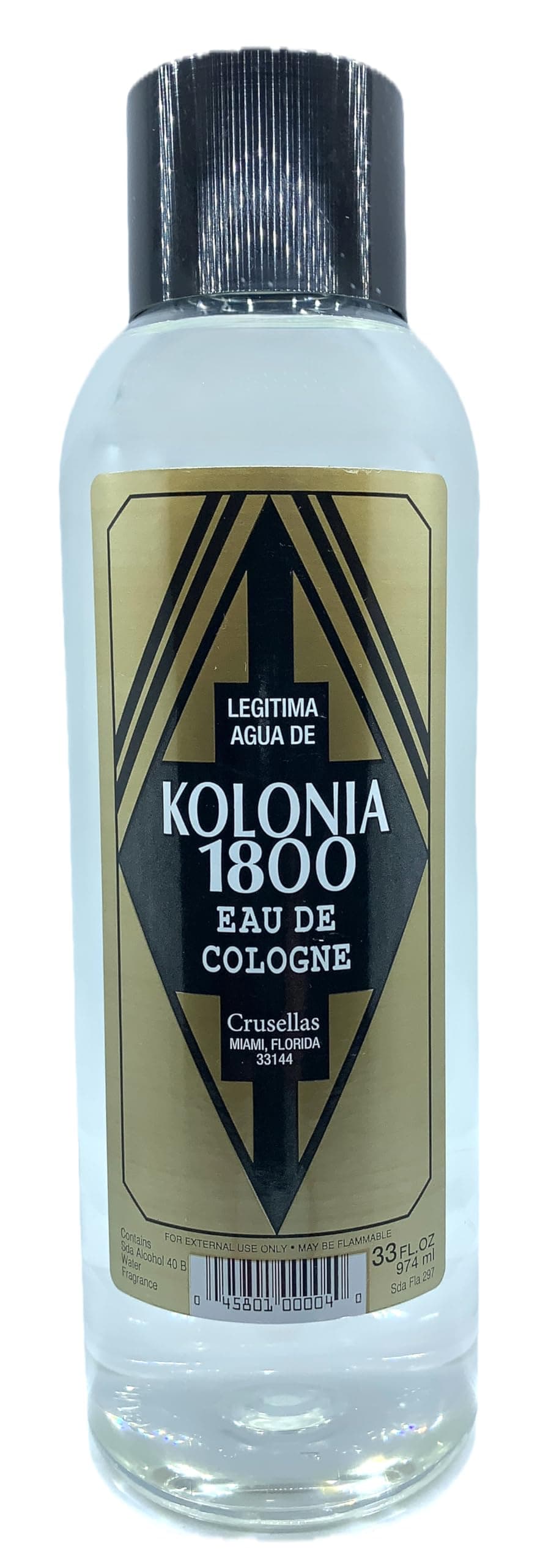 Legitima Agua de Kolonia 1800 Natural Splash Cologne 33 Fl. Oz.