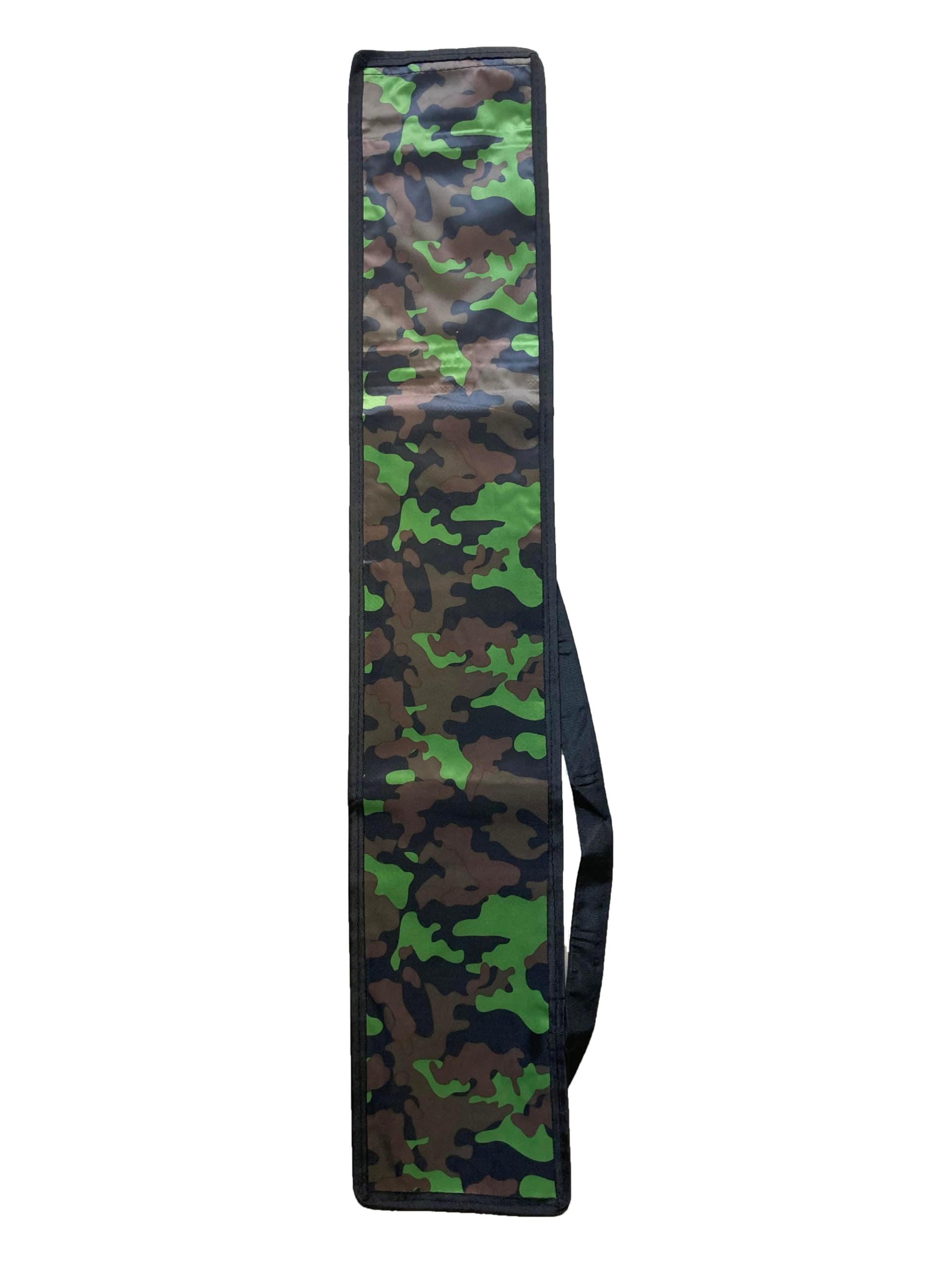 Nylon KE CAMO Glossy Army Green Cricket Bat Cover - Full Length for Any Size