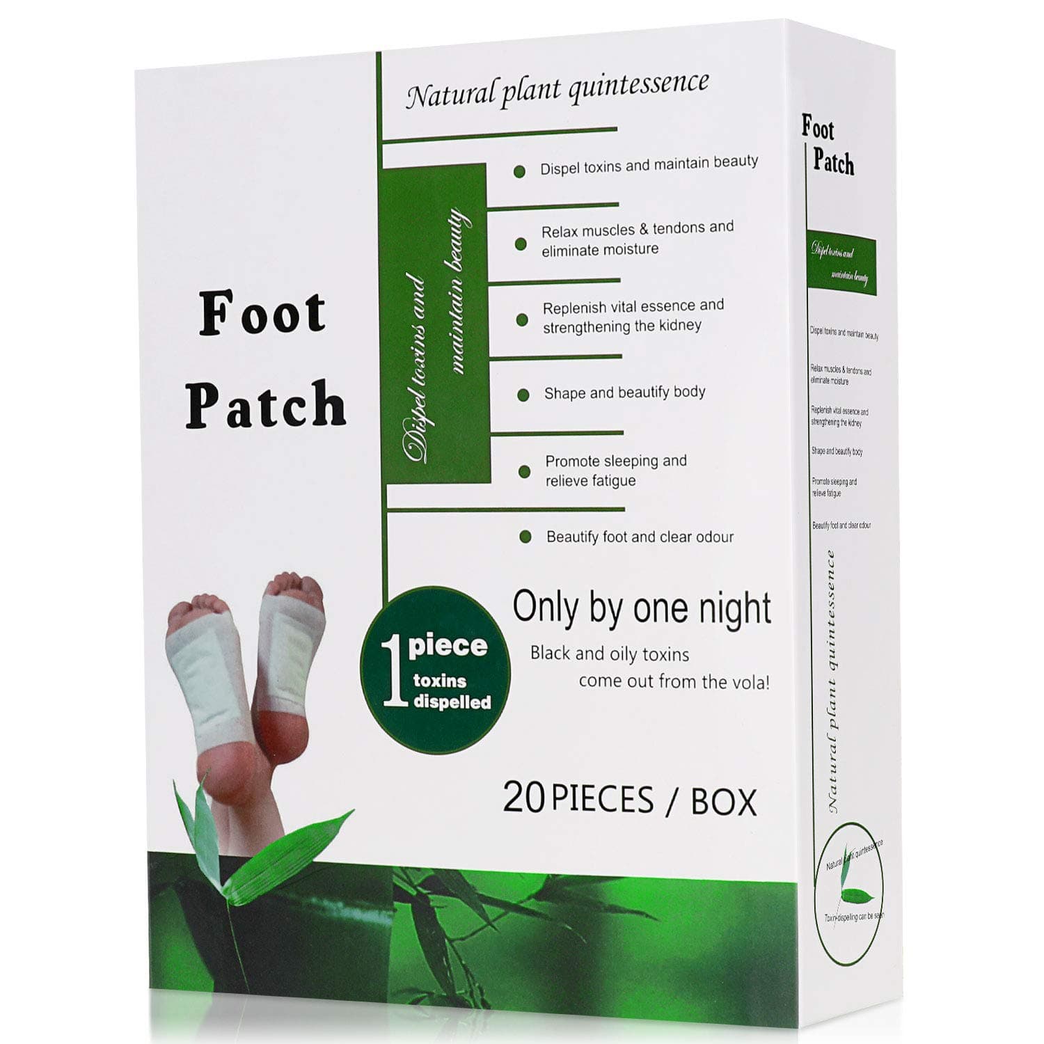 Foot Patches, Nivlan 100% Natural Organic Detox Foot Pads for Pain Relief & Stress Relief & Deep Sleep & Detox Cleanse Weight Loss & Anti Swelling, 20 Pads with 5 scents