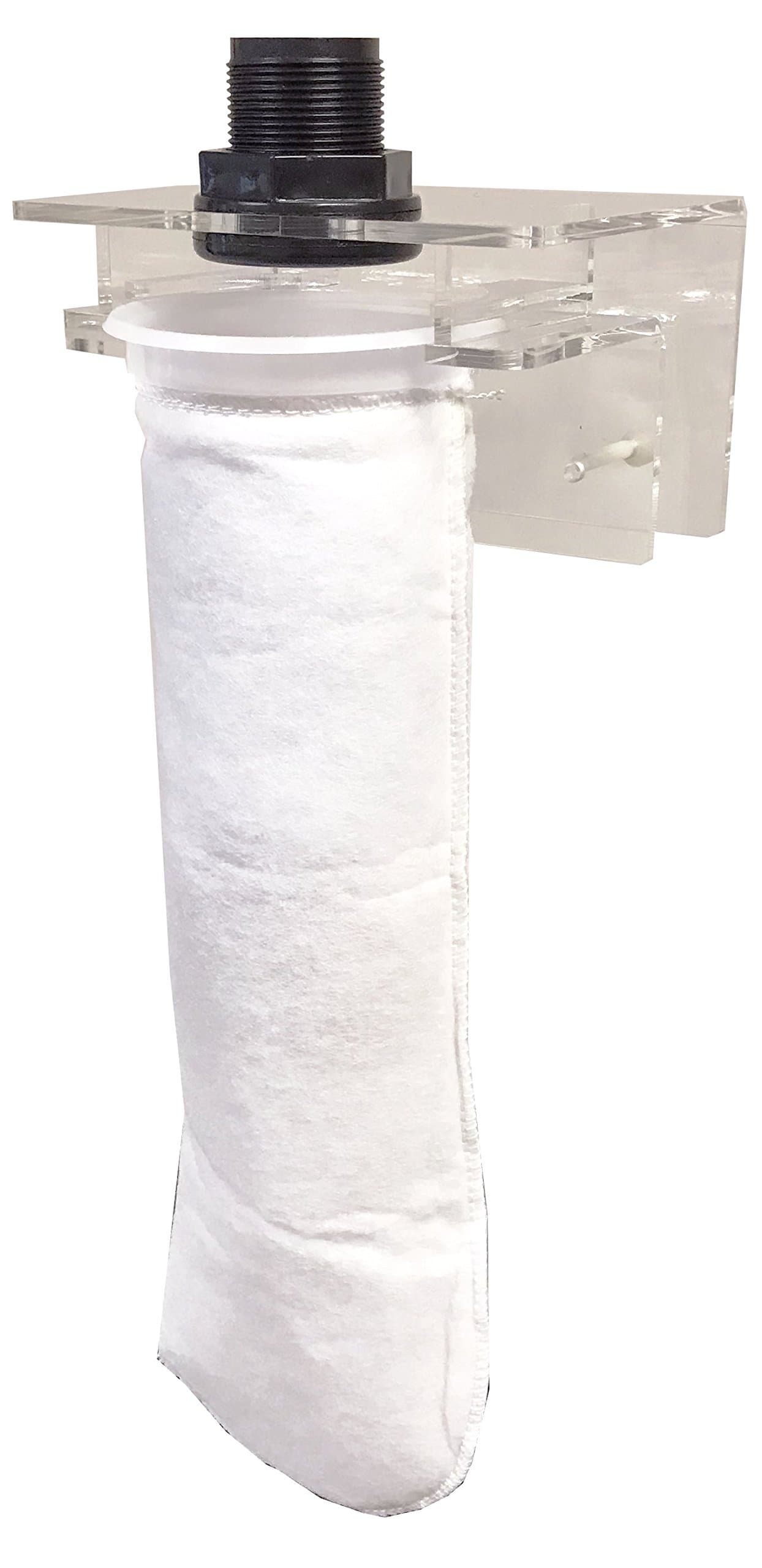 Micron Bag Holder - (Small Micron Bag Holder with 4" Round Filter Sock and 1" Bulkhead)