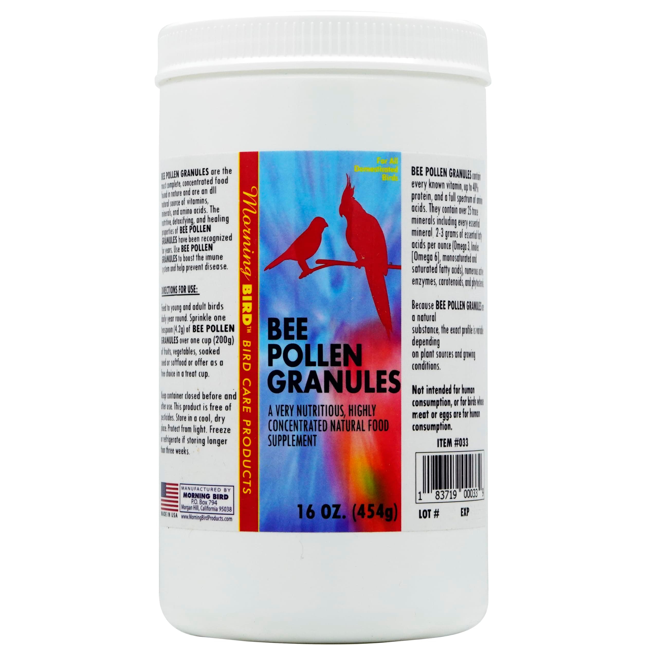 Morning Bird Bee Pollen (16 Ounce)