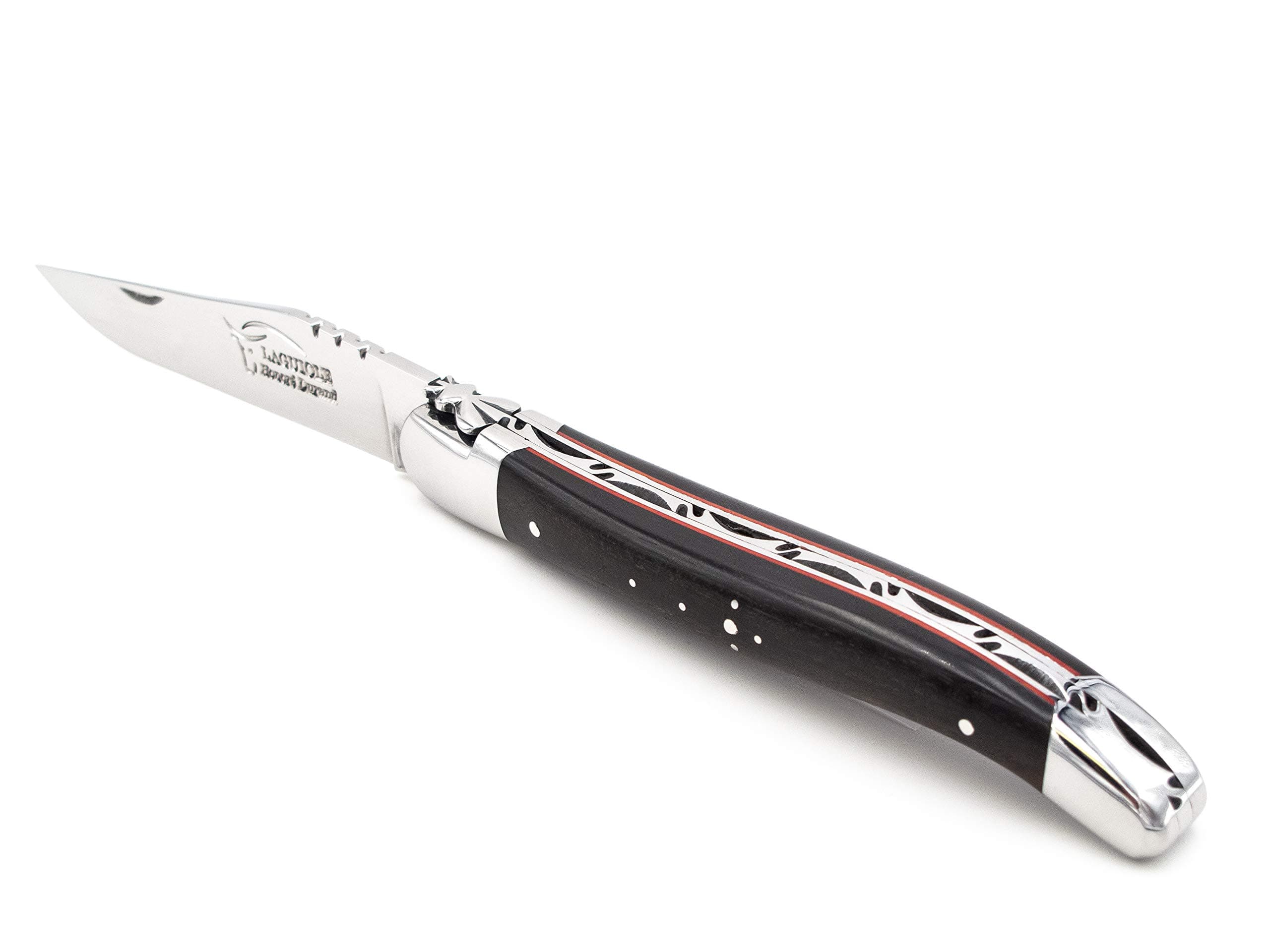 Folding Pocket Knife. Handmade in Laguiole, France. Authentic 10cm Laguiole Knife. Sandvik 12C27 Blade