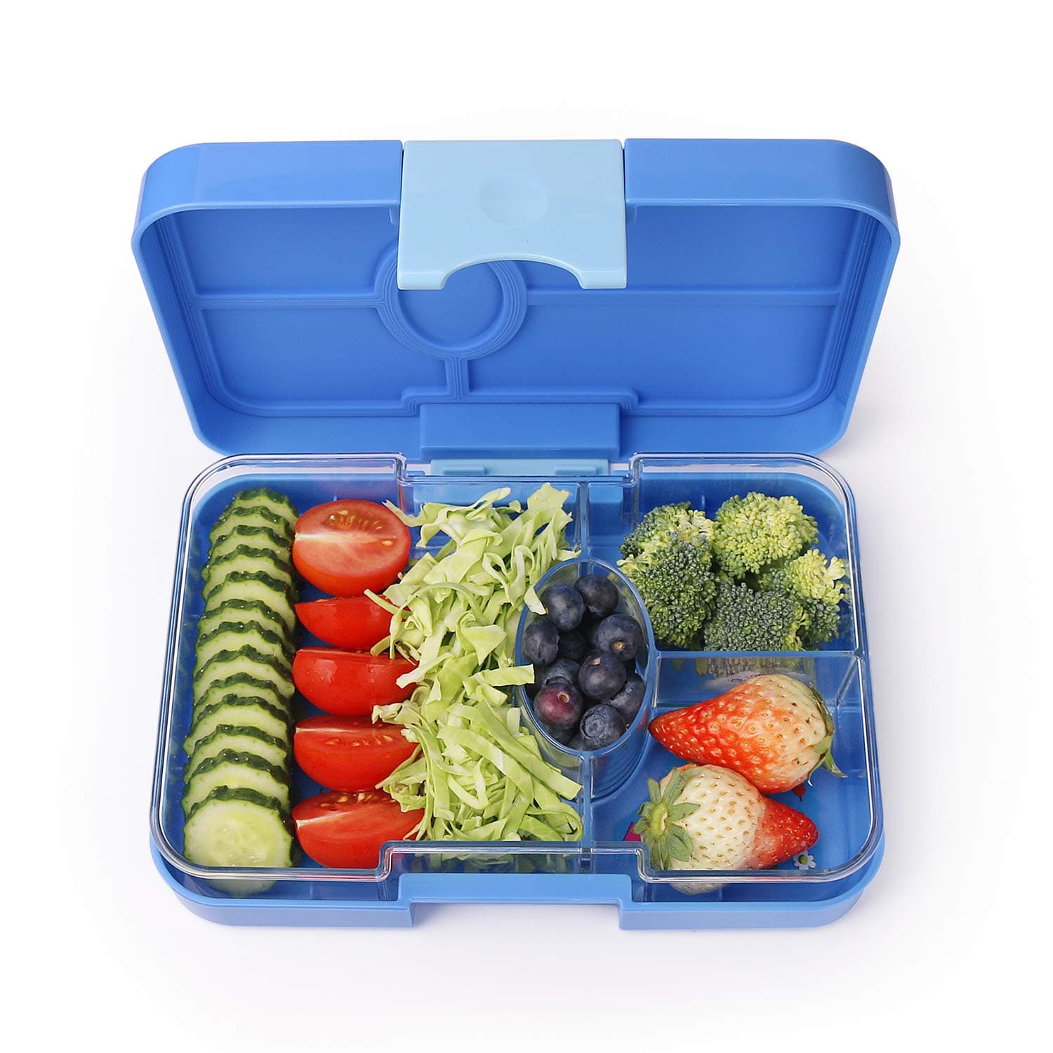 Leakproof Kids Lunch Box, 4-Compartment Bento Box for Kids, BPA-Free, School Lunch Container for Boys Girls, Children Travel On-the-Go Meal Prep and Snack Packing Food Storage Containers