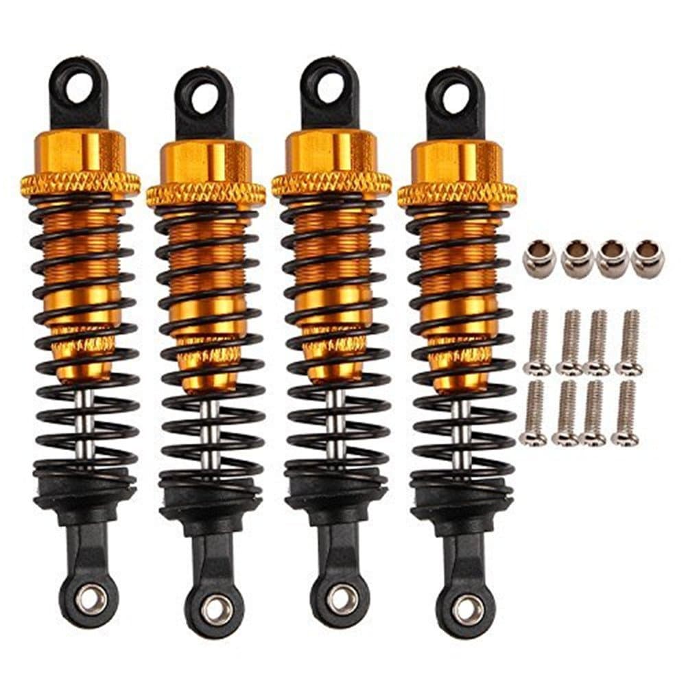 Aluminum Shock Absorber M602 23602 Upgrade Parts For Elcetric Himoto 1/18 E18XBL Spino Buggy E18 E18MTL Mastadon (Pack of 4)