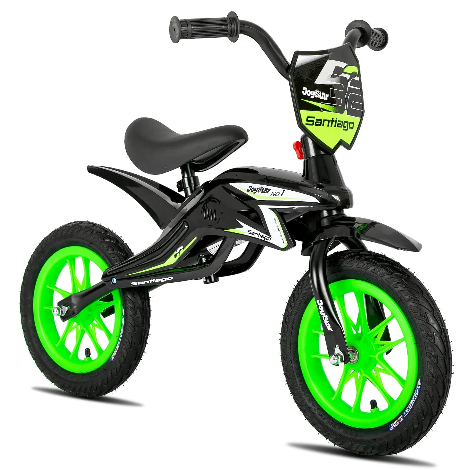 JOYSTAR 12 Inch Balance Bike for 2 3 4 5 and 6 Years Old Boys and Girls-Lightweight Baby Balance Bikes-No Pedal Training Bicycle-Glider Bike for Toddler Black