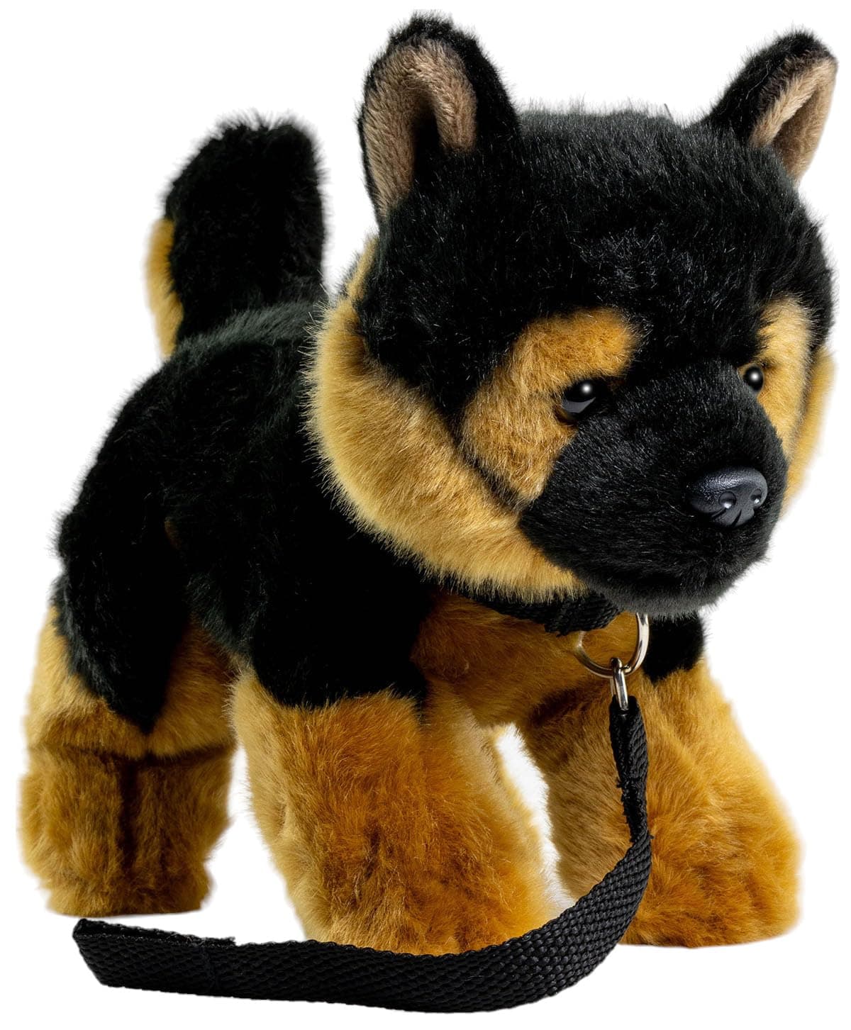 Carl Dick German Shepherd Dog Puppy with Lead, 9 inches, 21cm, Plush Toy, Soft Toy, Stuffed Animal 3486