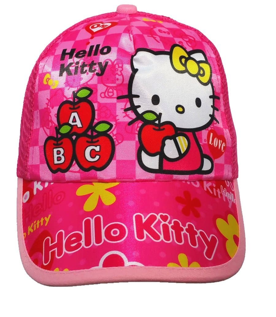 Children' Girls Boys Cartoon Outdoor Sunshade Baseball Cap Hat with Netted Back