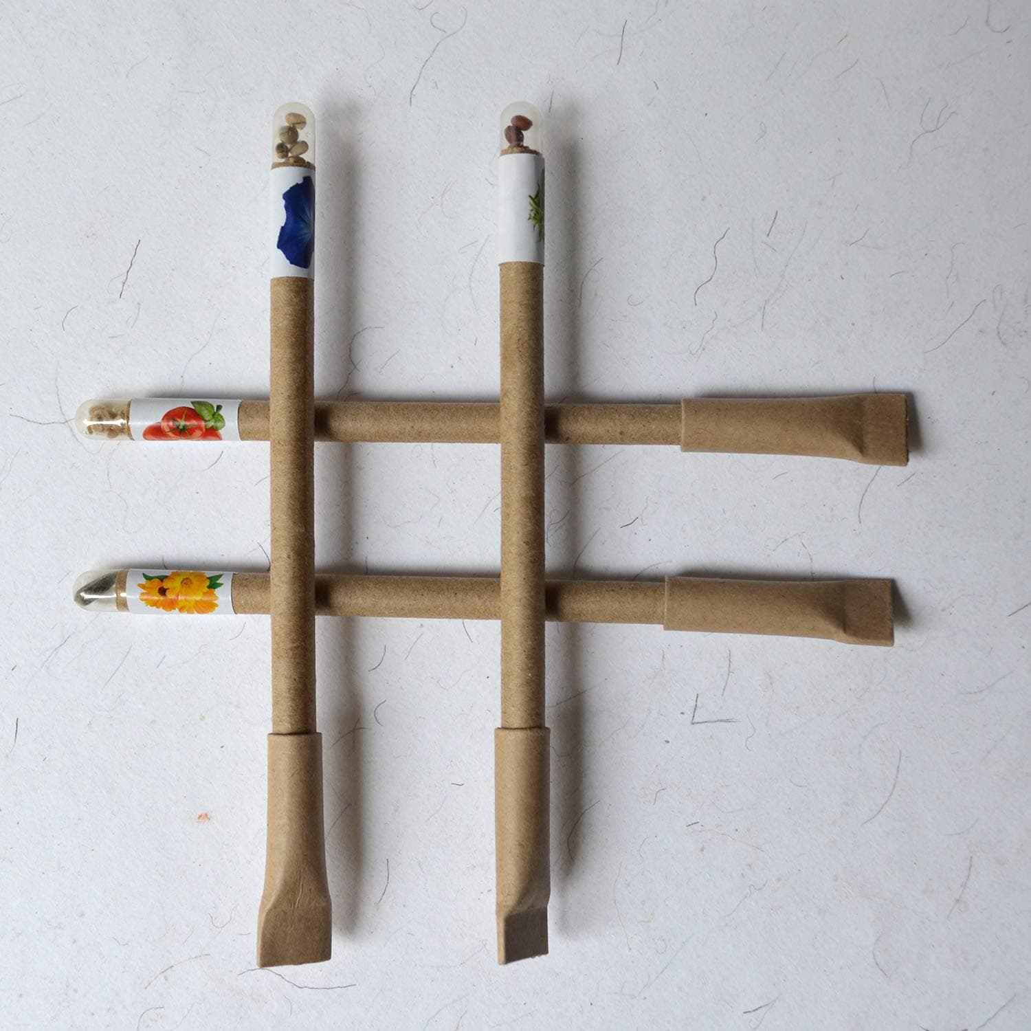 Blue Ball Pens Plantable recycled paper set seed Ball Pen Gift Set for men (40)