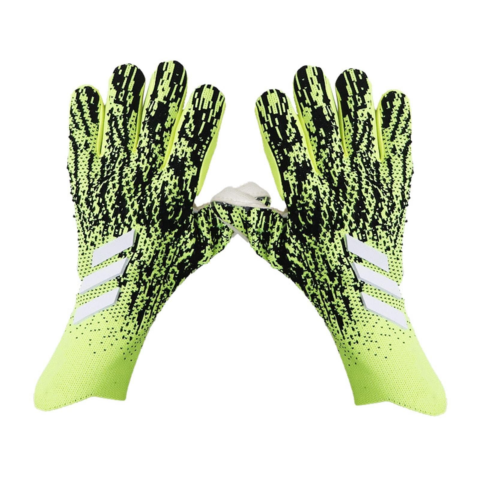 Hara Soccer Goalie Gloves Sizes 8-10 Goalkeeper Gloves with Strong Grip Give Splendid Protection to Prevent Injuries For People from Junior Trainees to Professionals