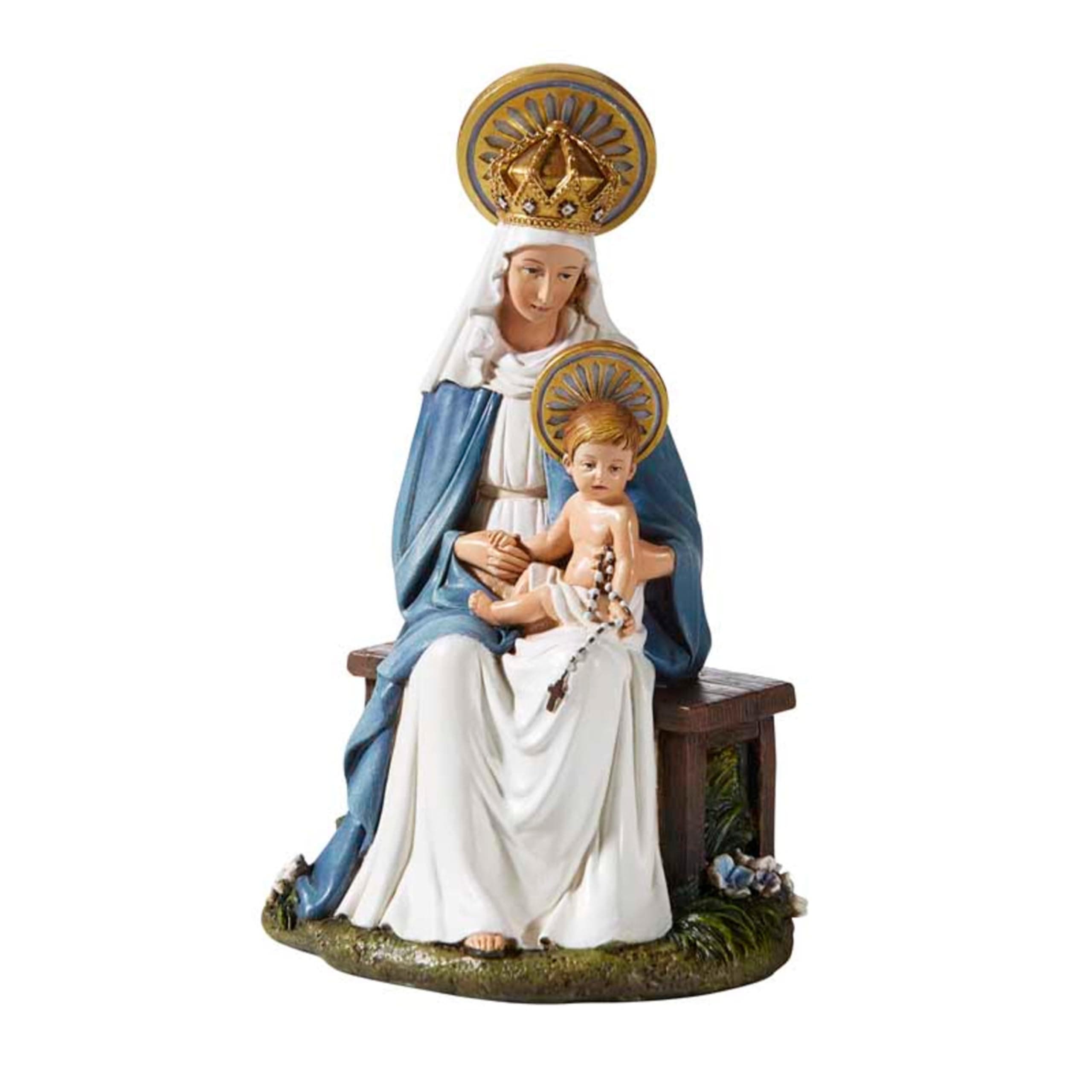 hummel Resin Seated Madonna and Child Figurine Inspired by Sister M.I, 6 1/2 Inch