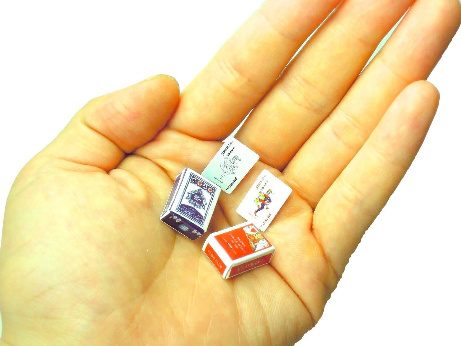 2 Sets of Miniature Trump Cards for doll house, 1/6 dolls or Blythe