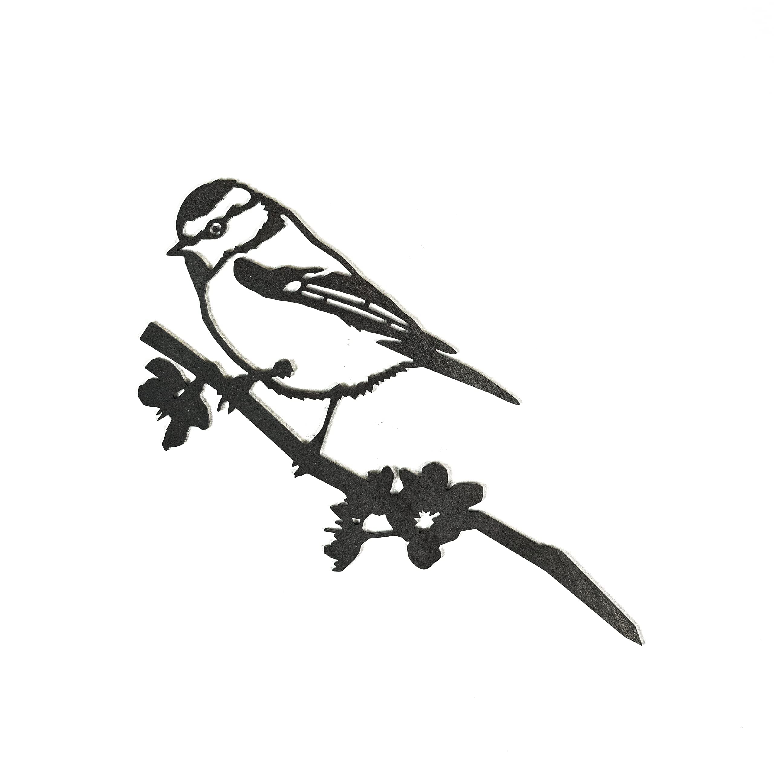 METALBIRD - Blue Tit - Outdoor Garden Ornaments in Corten Steel - Metal Art Proudly Made in Britain